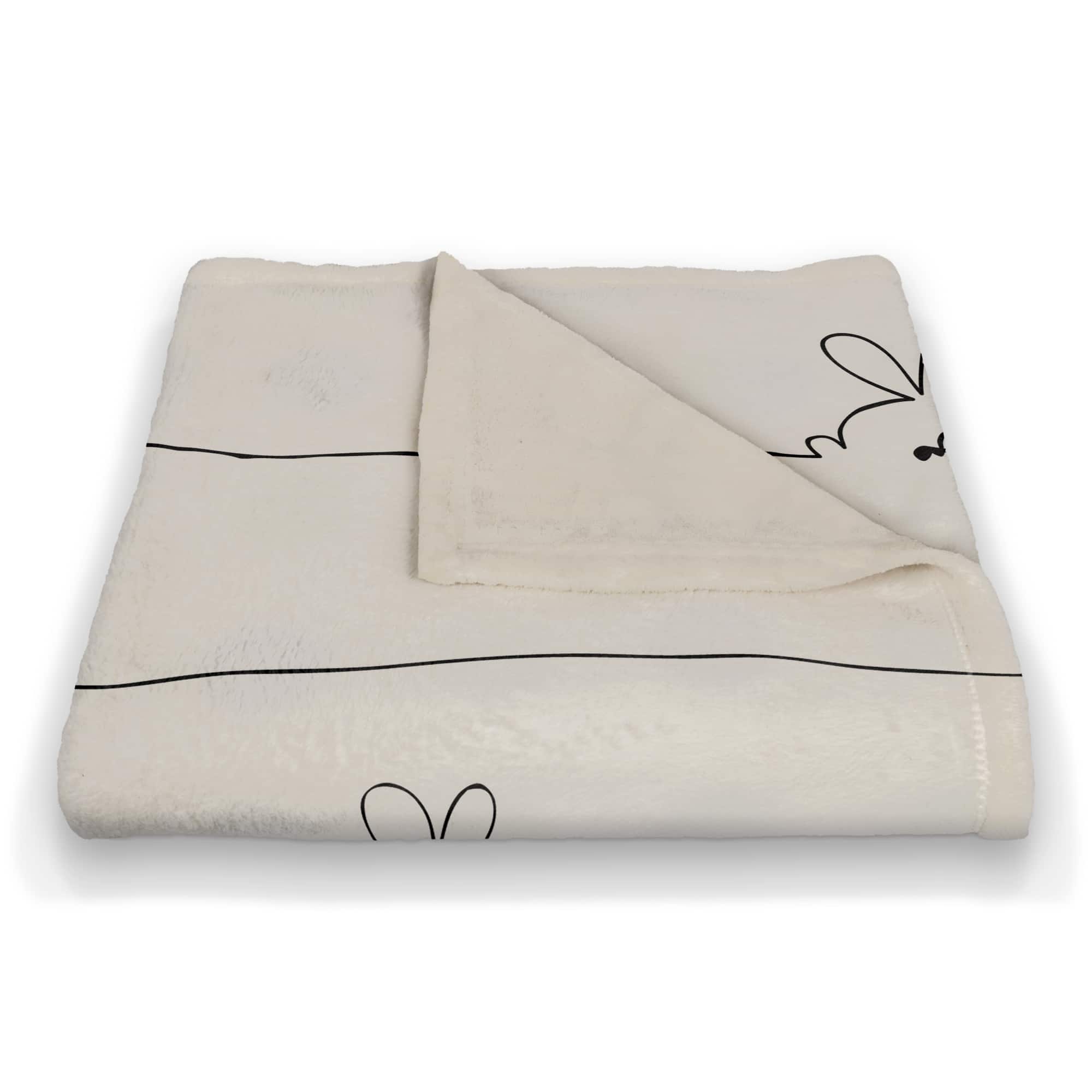 Easter Bunnies Design 4 50" x 60" Coral Fleece Blanket
