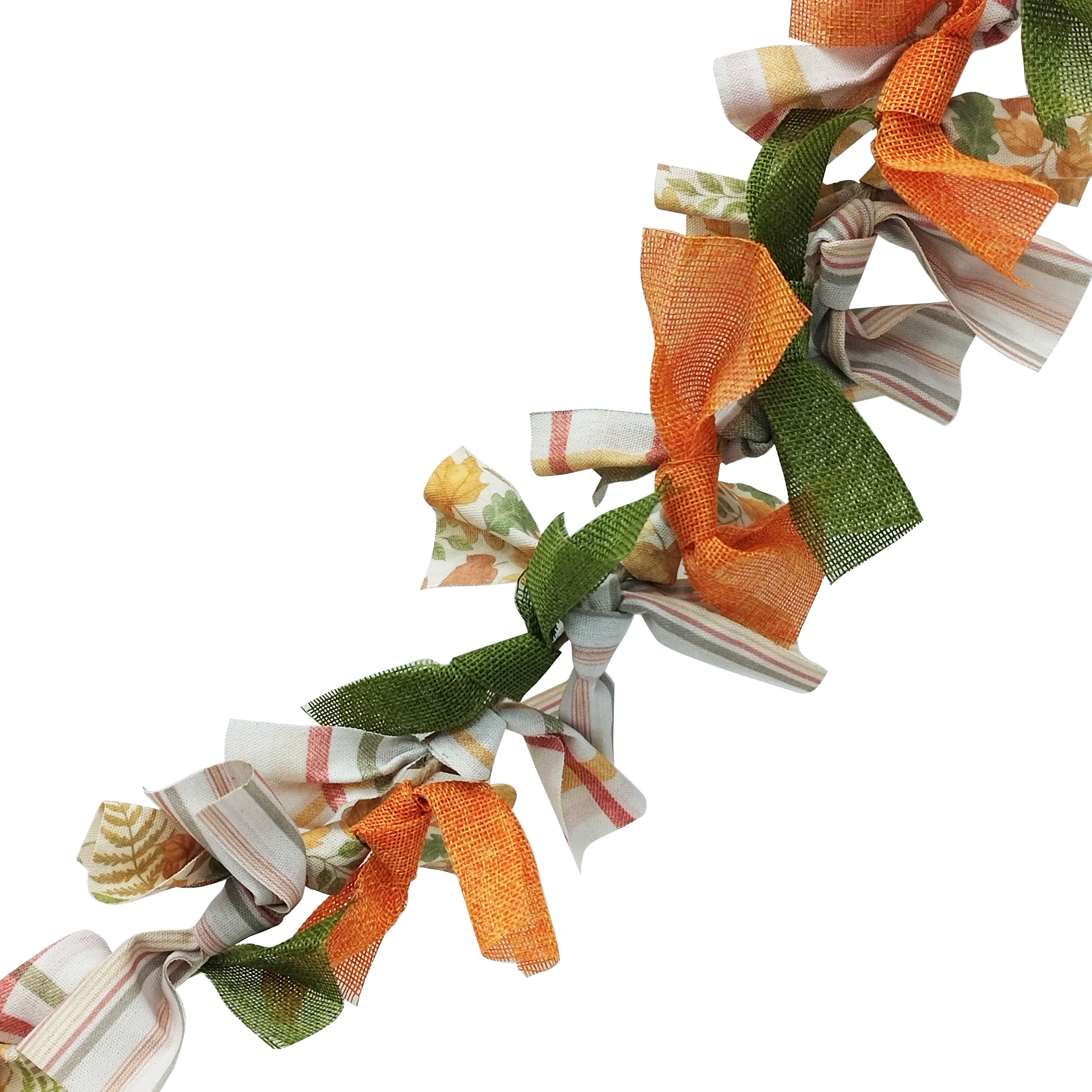 6ft. Orange Mix Fabric Garland by Ashland®