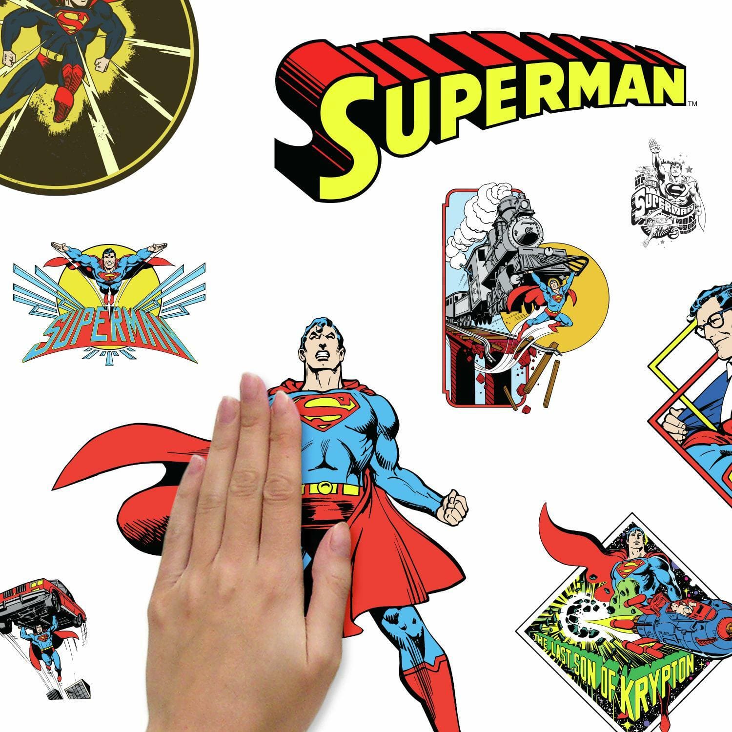 RoomMates Classic Superman Characters Peel & Stick Wall Decals