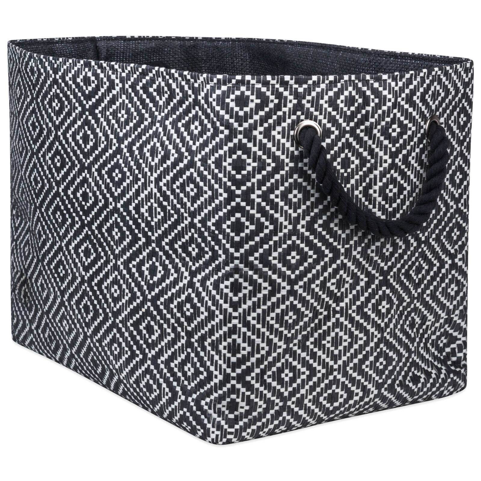 DII® Large Rectangle Diamond Basketweave Paper Bin