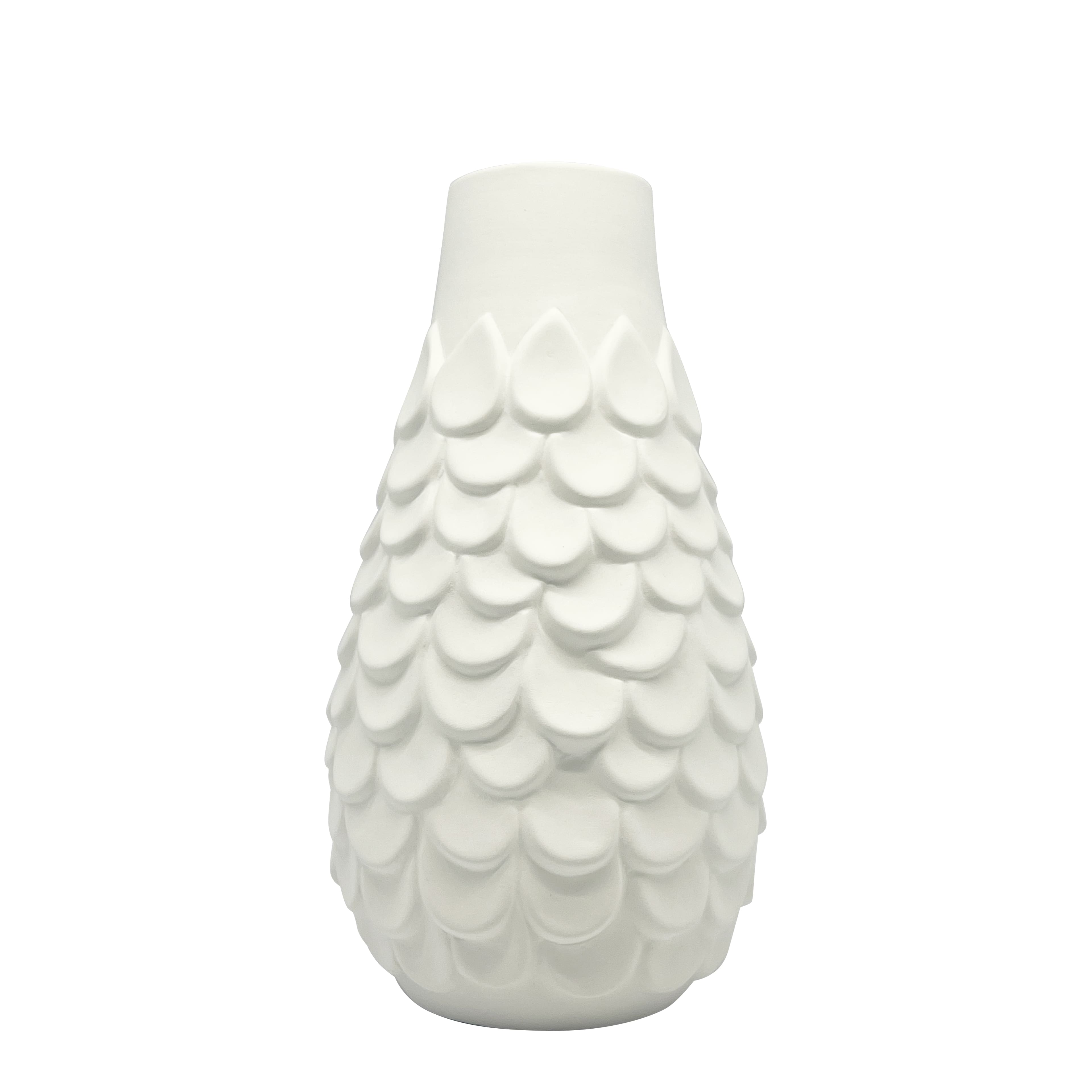 8" Embossed Scale DIY Ceramic Vase by Make Market®