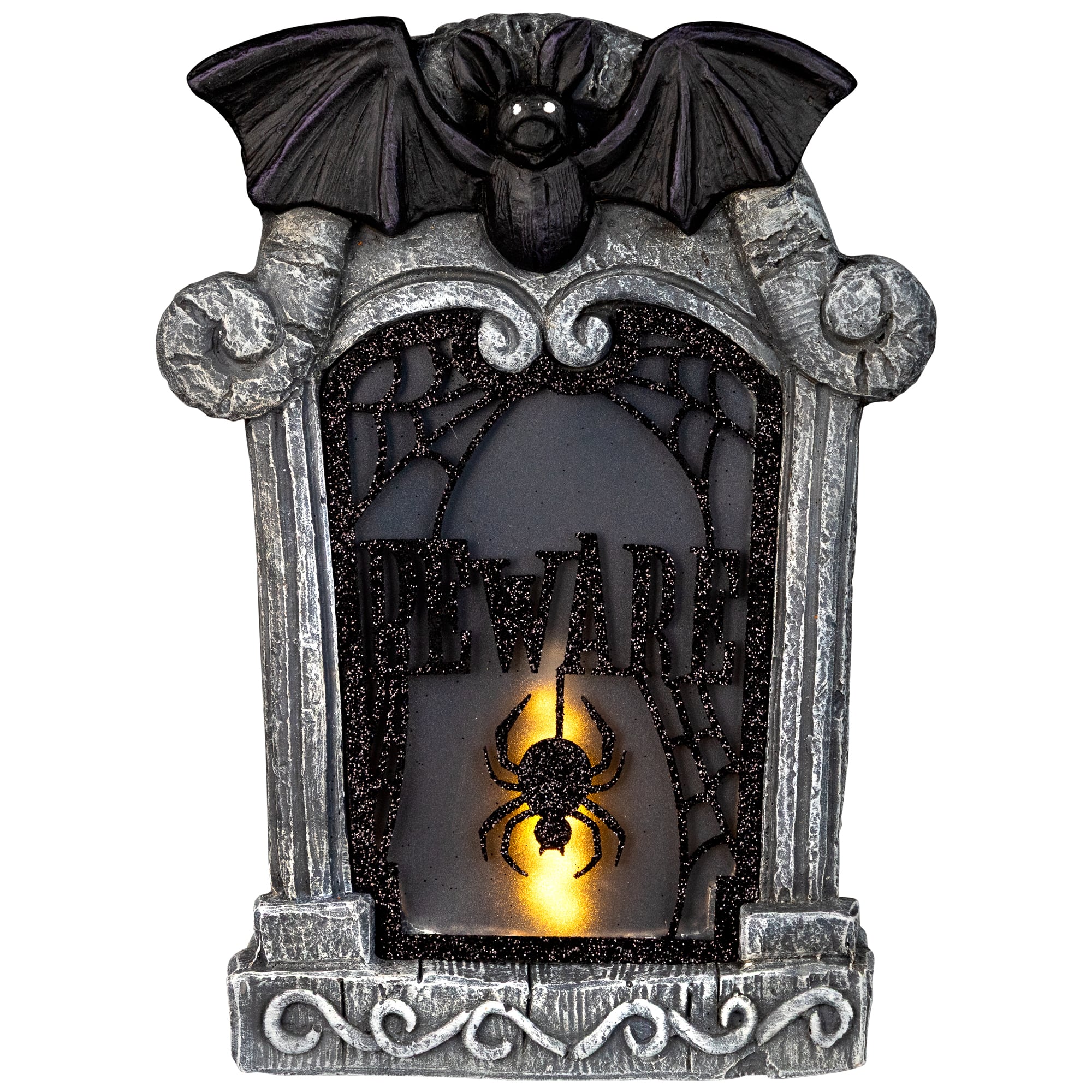 Michaels, Northlight 13.5" LED Flickering Beware Gravestone Halloween Décor – Category: Lighted Decor