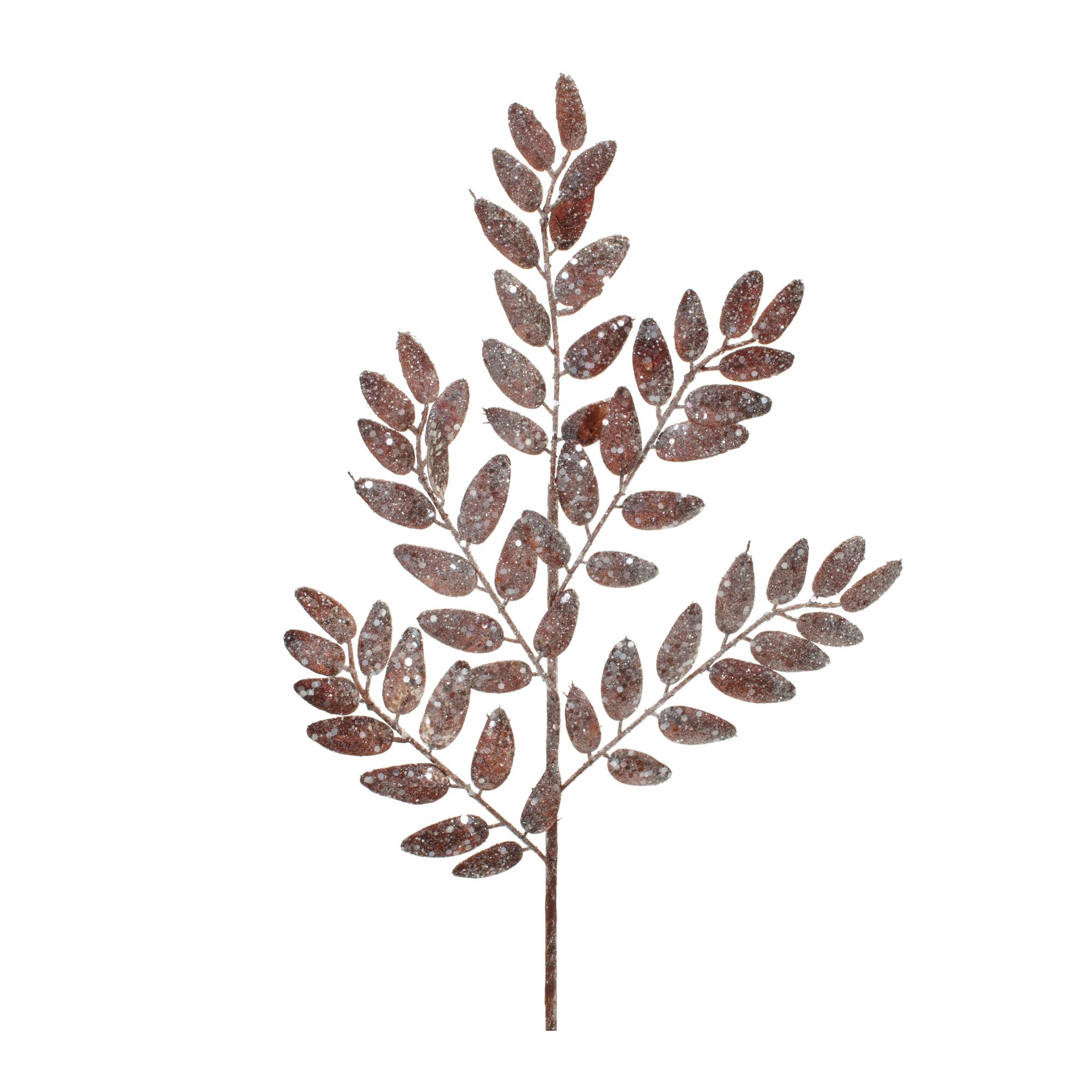 26.5" Glittered Leaf Sprays, 6ct.