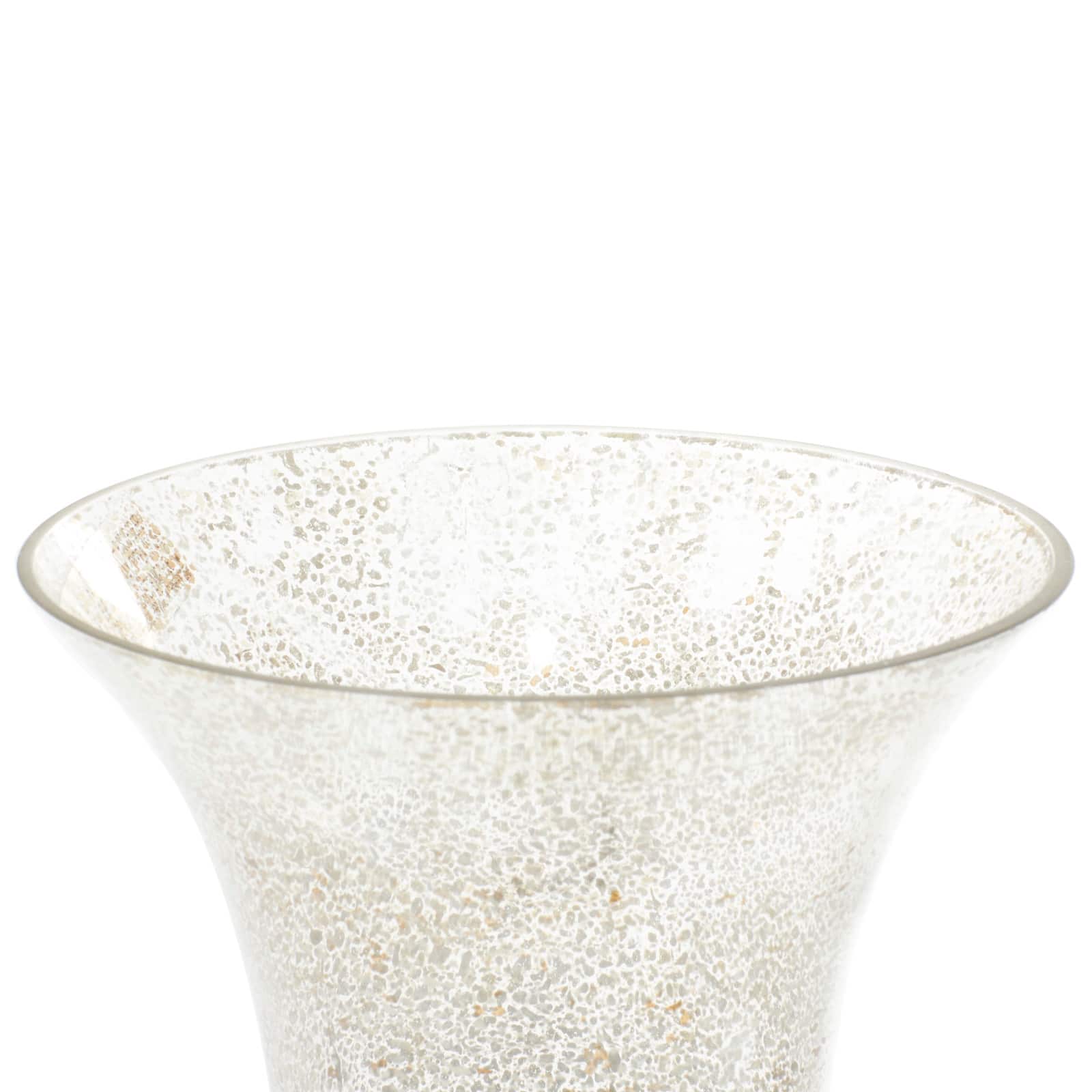 Set of 2" Gold Glass Glam Uplight, 18"