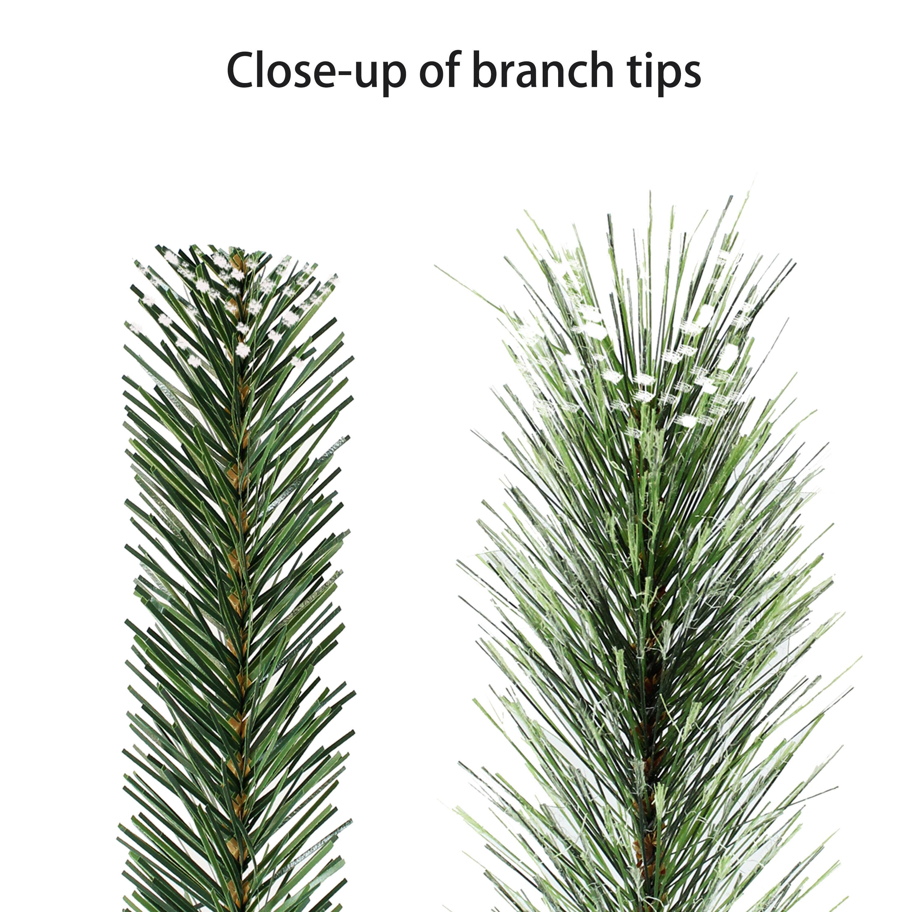 4.5ft. Pre-Lit Potted Pine Artificial Christmas Tree