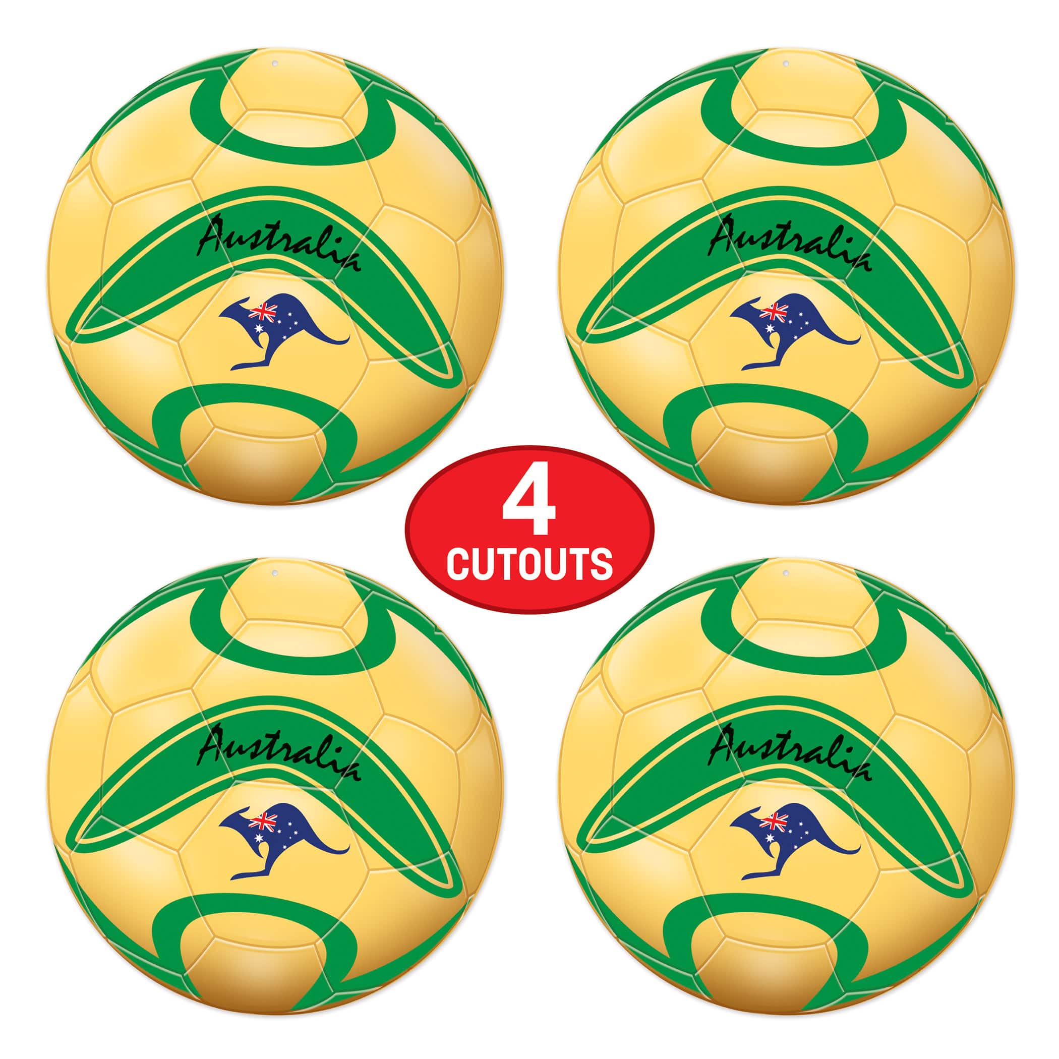 Beistle 10" Soccer Ball Cutouts