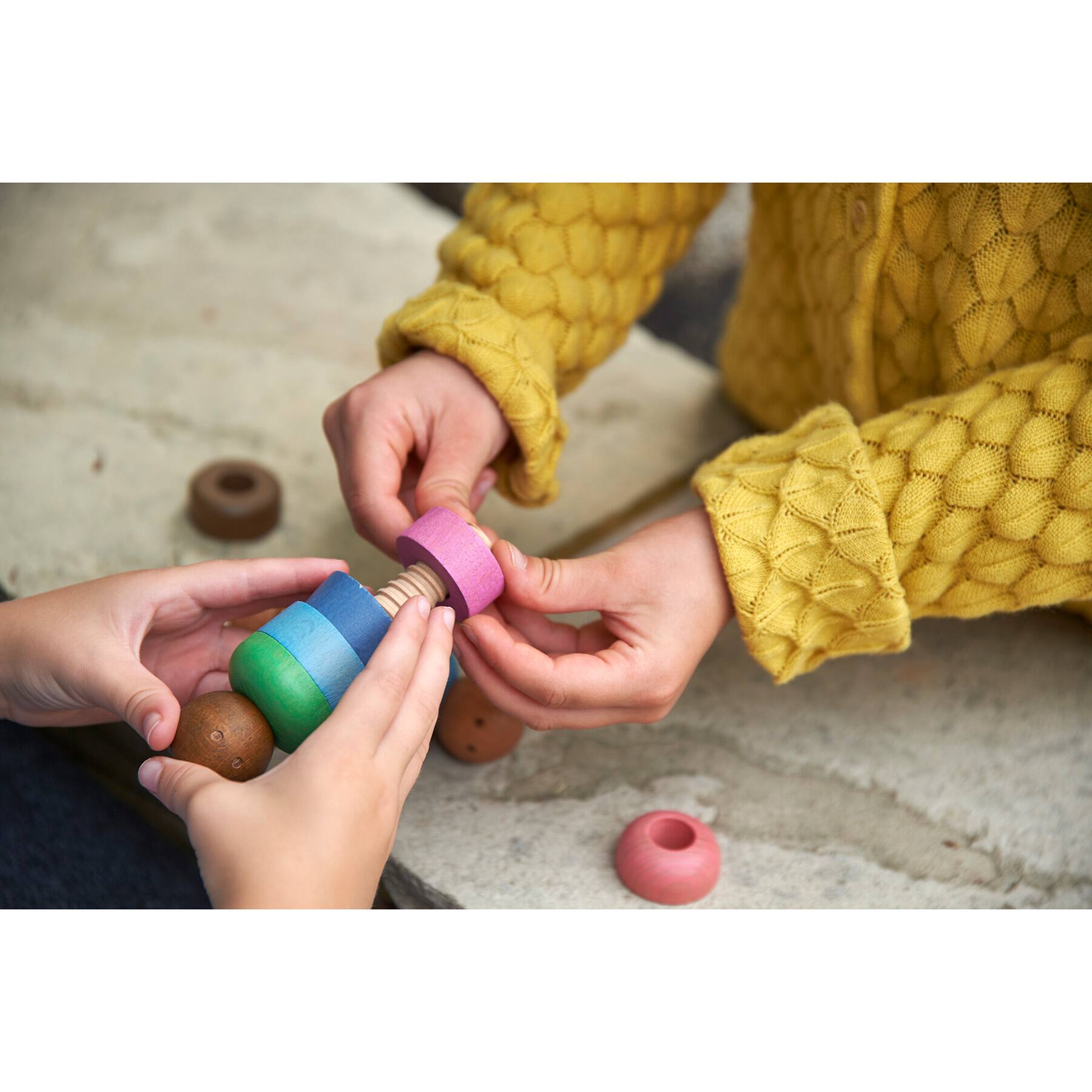 TickiT® Rainbow Community People 60 Piece Play Set