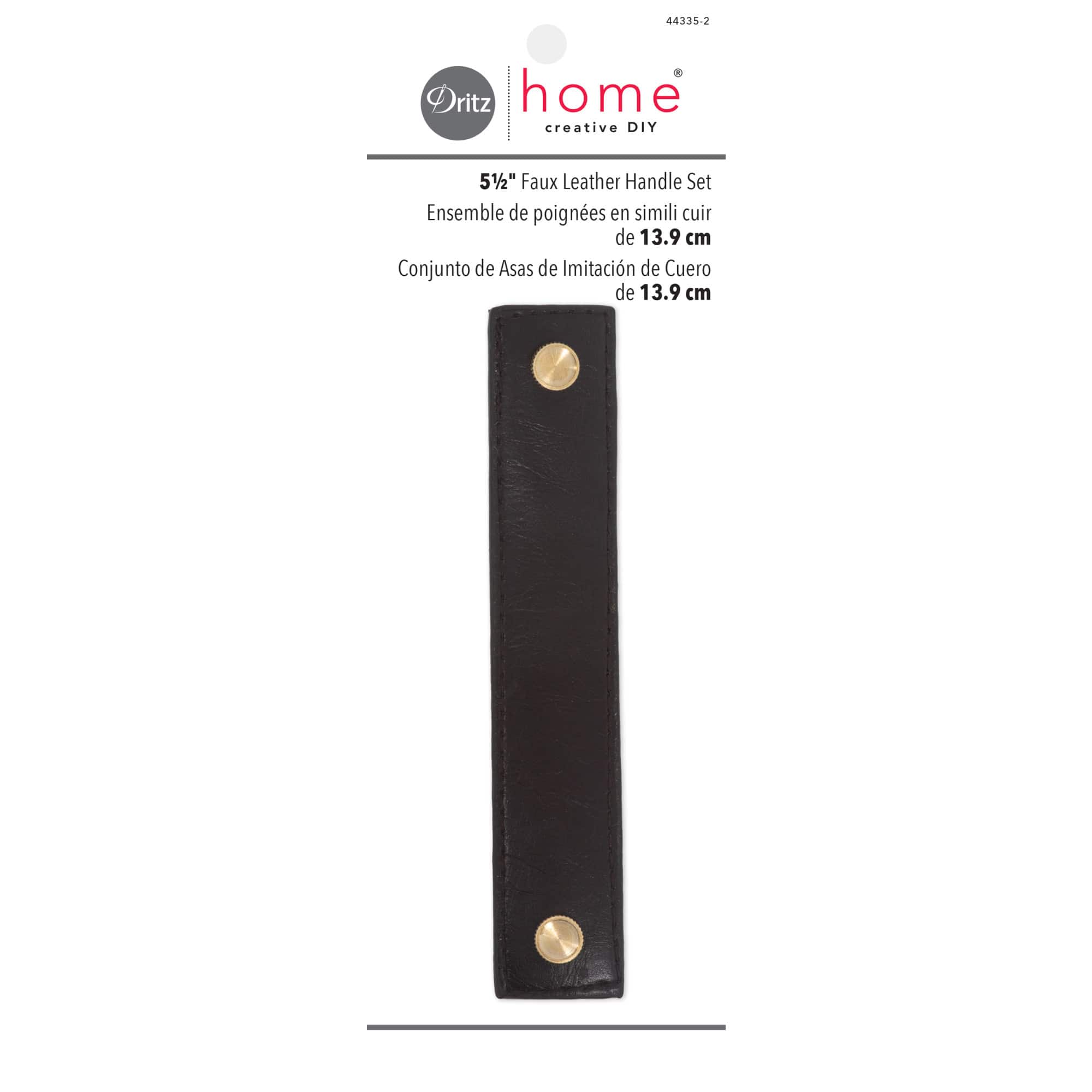 Dritz® Home 5.5'' Faux Leather Handle Set