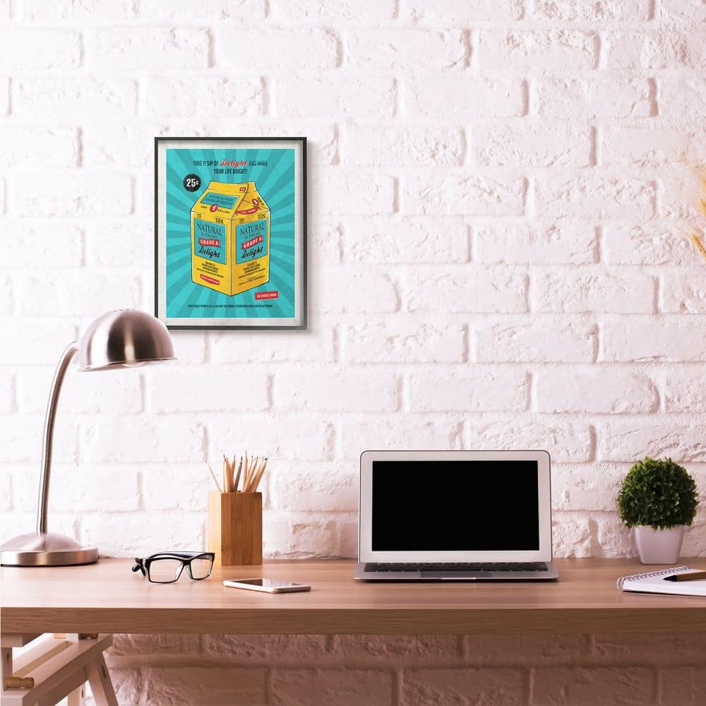 Stupell Industries Grade A Delight Funny Black Framed Wall Art