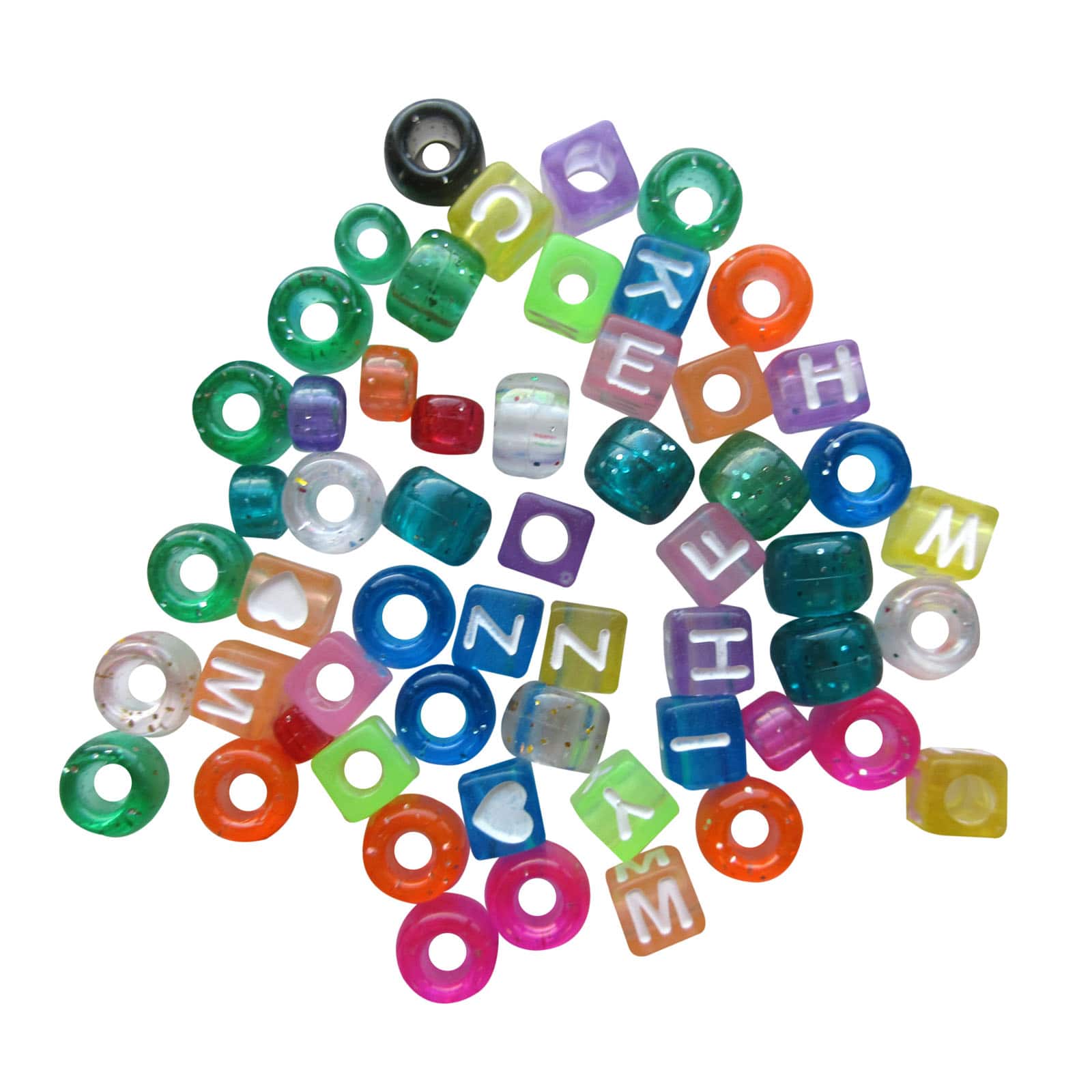 12 Packs: 340 ct. (4,080 total) Alphabet Glitter Bead Mix by Creatology™