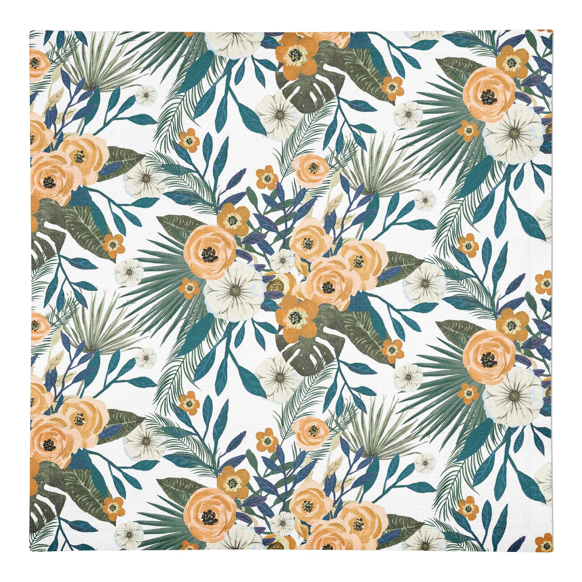 Tropical Floral Cotton Twill Napkin