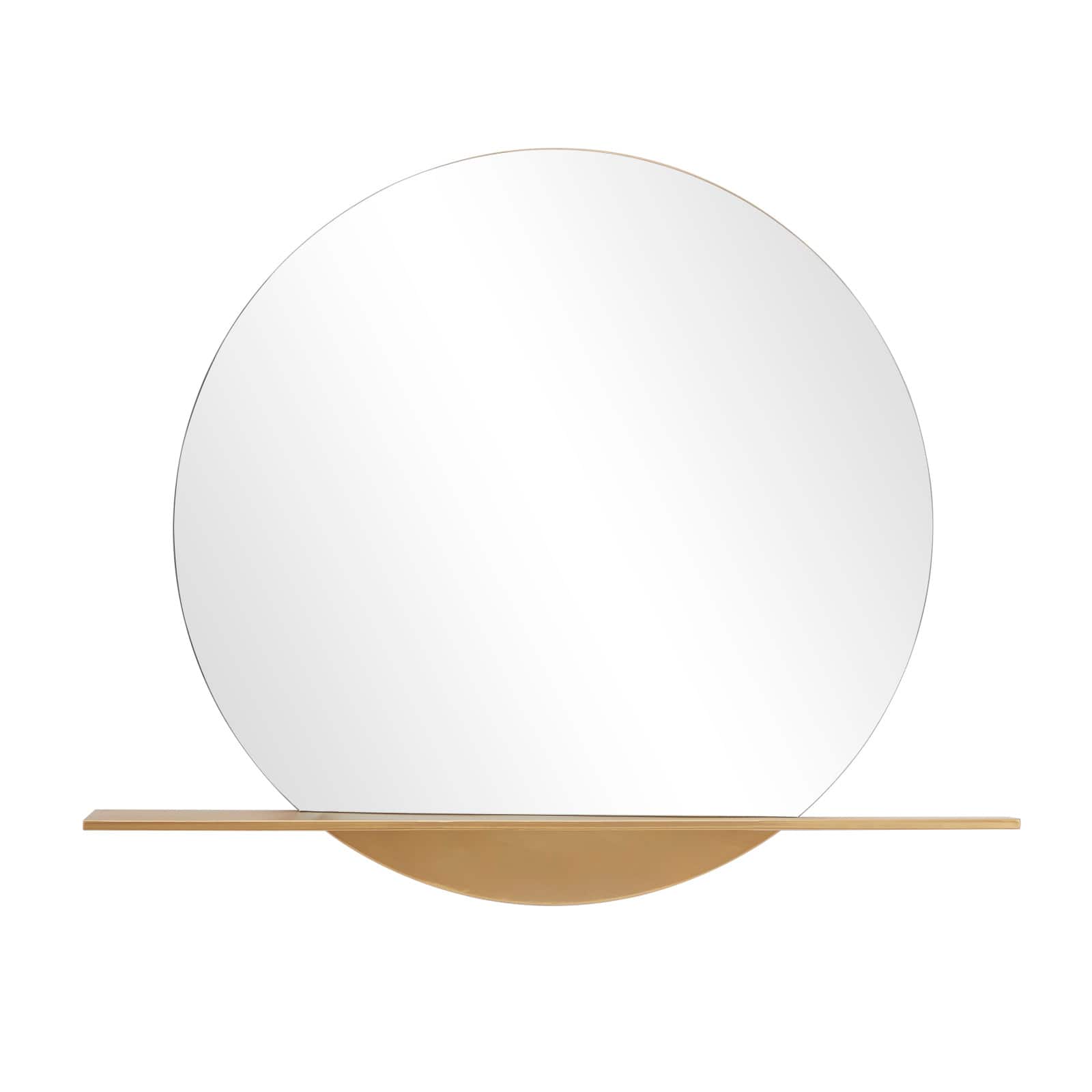 Gold Metal Glam Wall Mirror, 44" x 4" x 36"