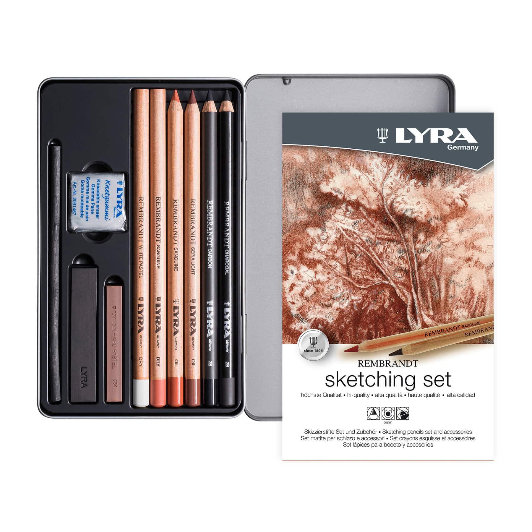 Lyra Rembrandt Sketching Pencils & Accessories Set