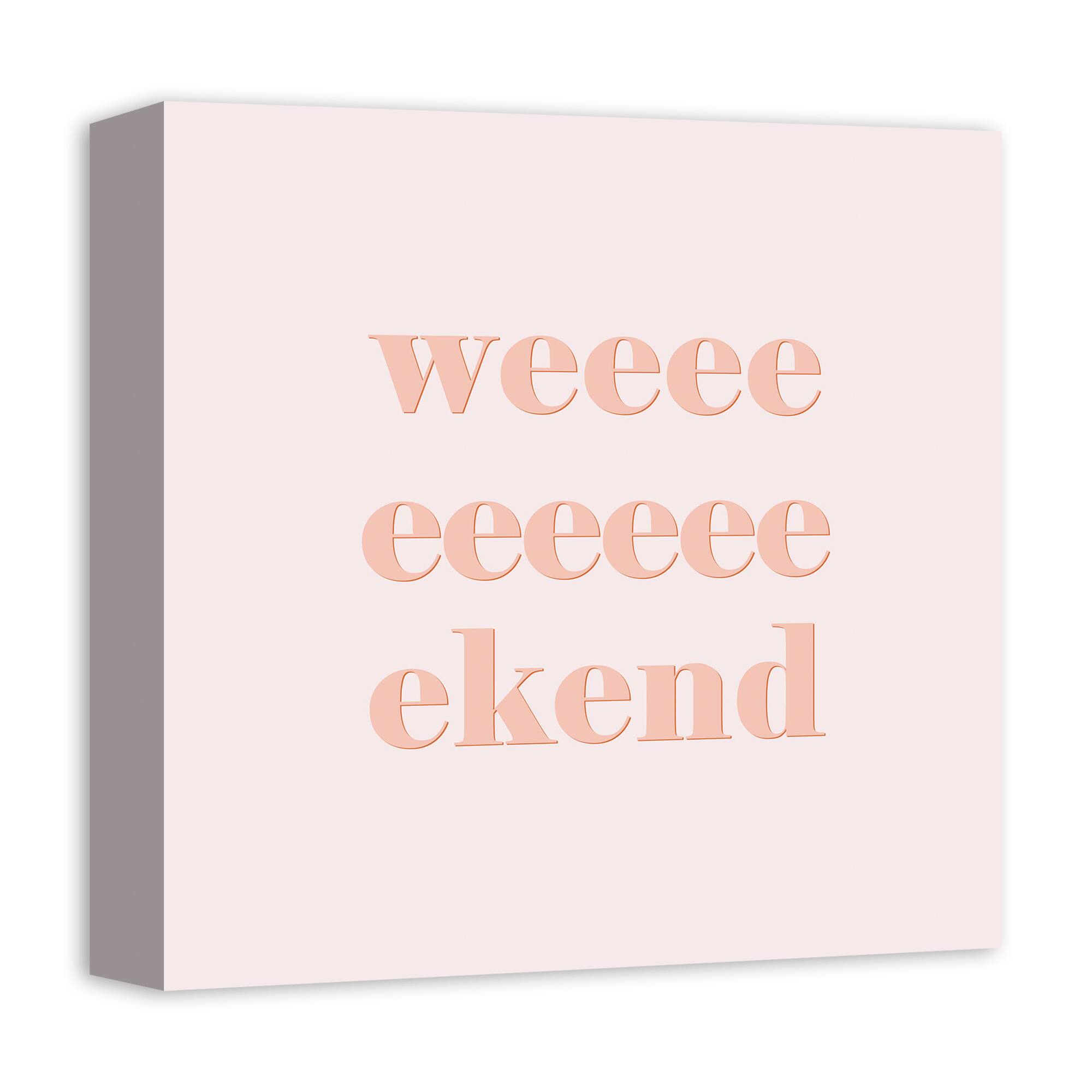 Retro Weekend Canvas Wall Art