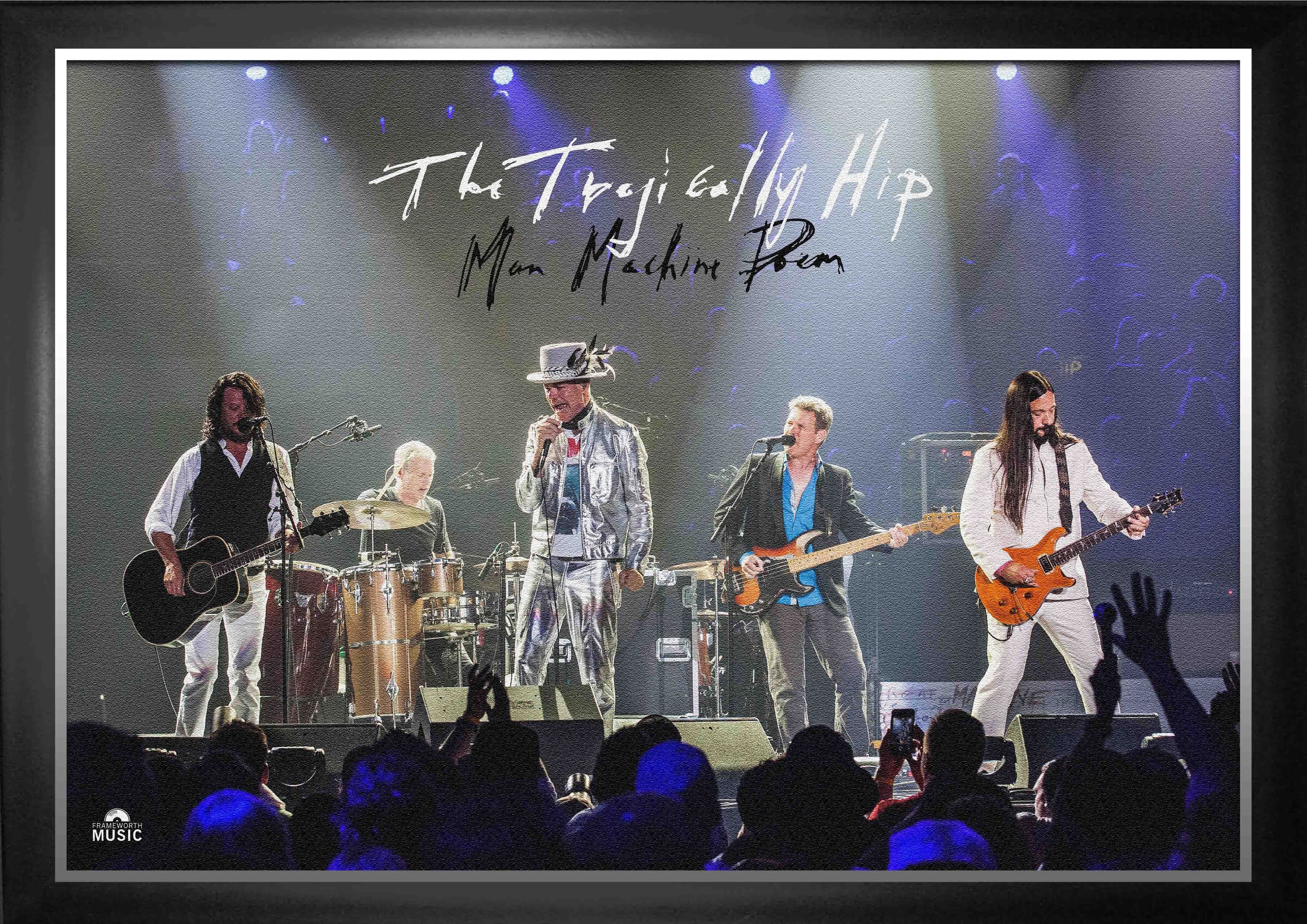 The Tragically Hip Framed 20" x 29" Man Machine Poem Textured Print 31" x 22"