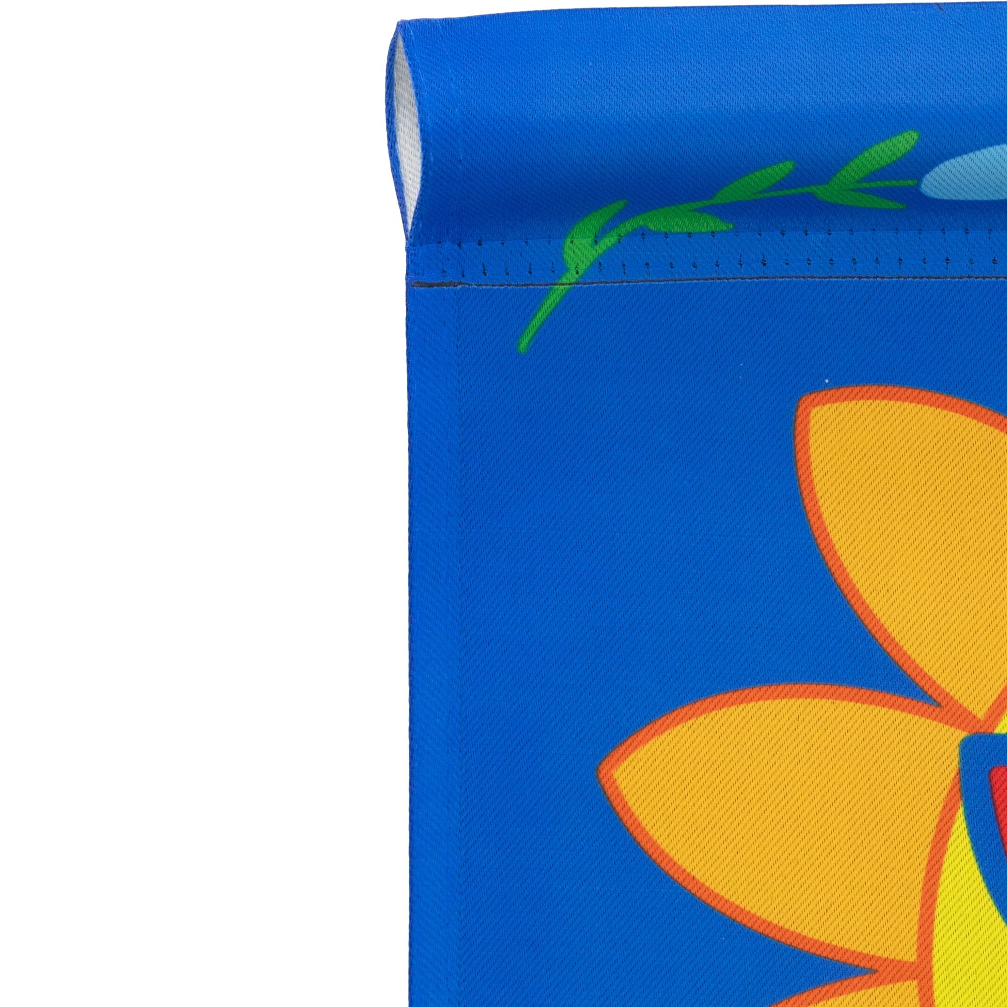 18" Smiling Sun Floral Garden Flag