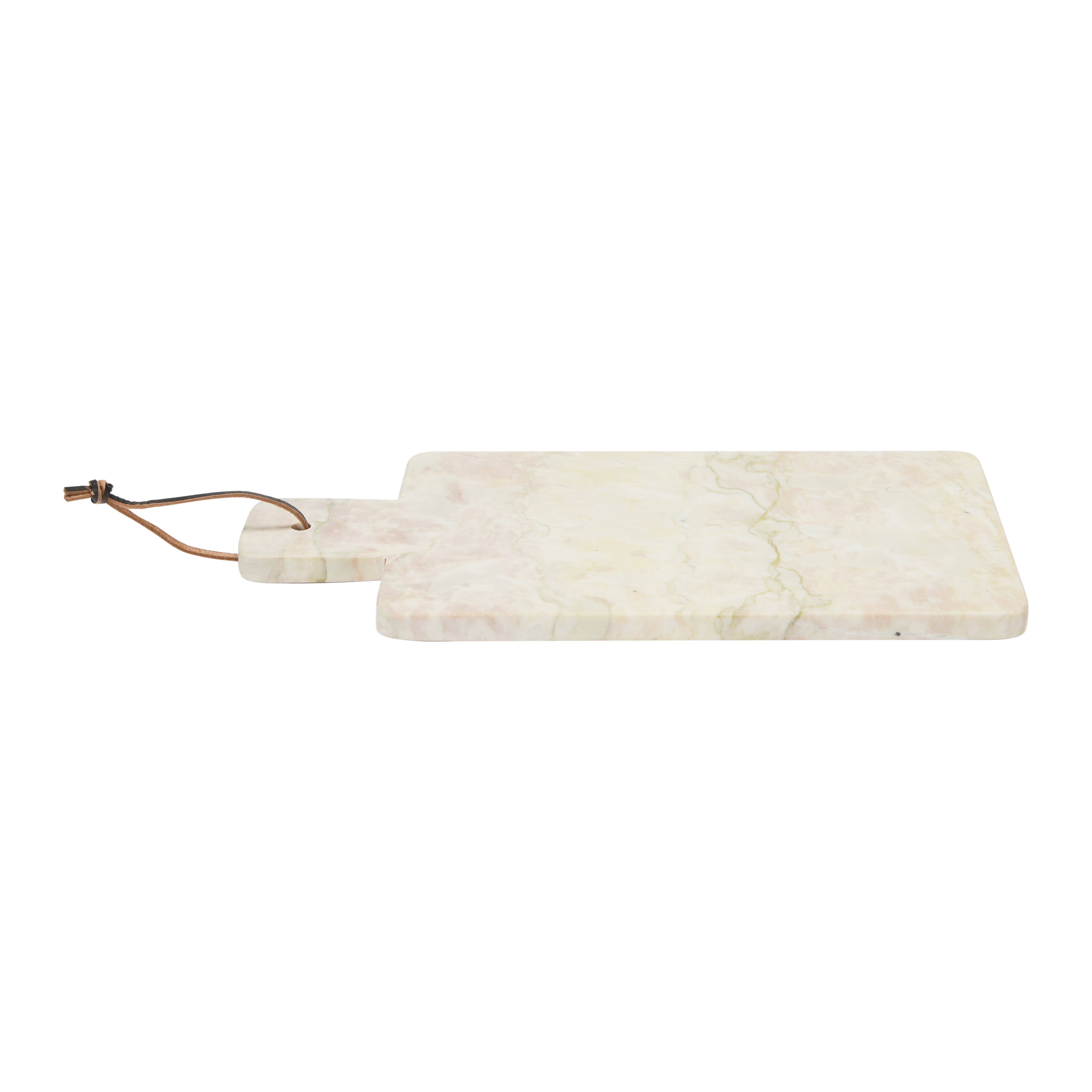 Hello Honey® 16" Sage Color Marble Cutting Board/Tray with Leather Tie