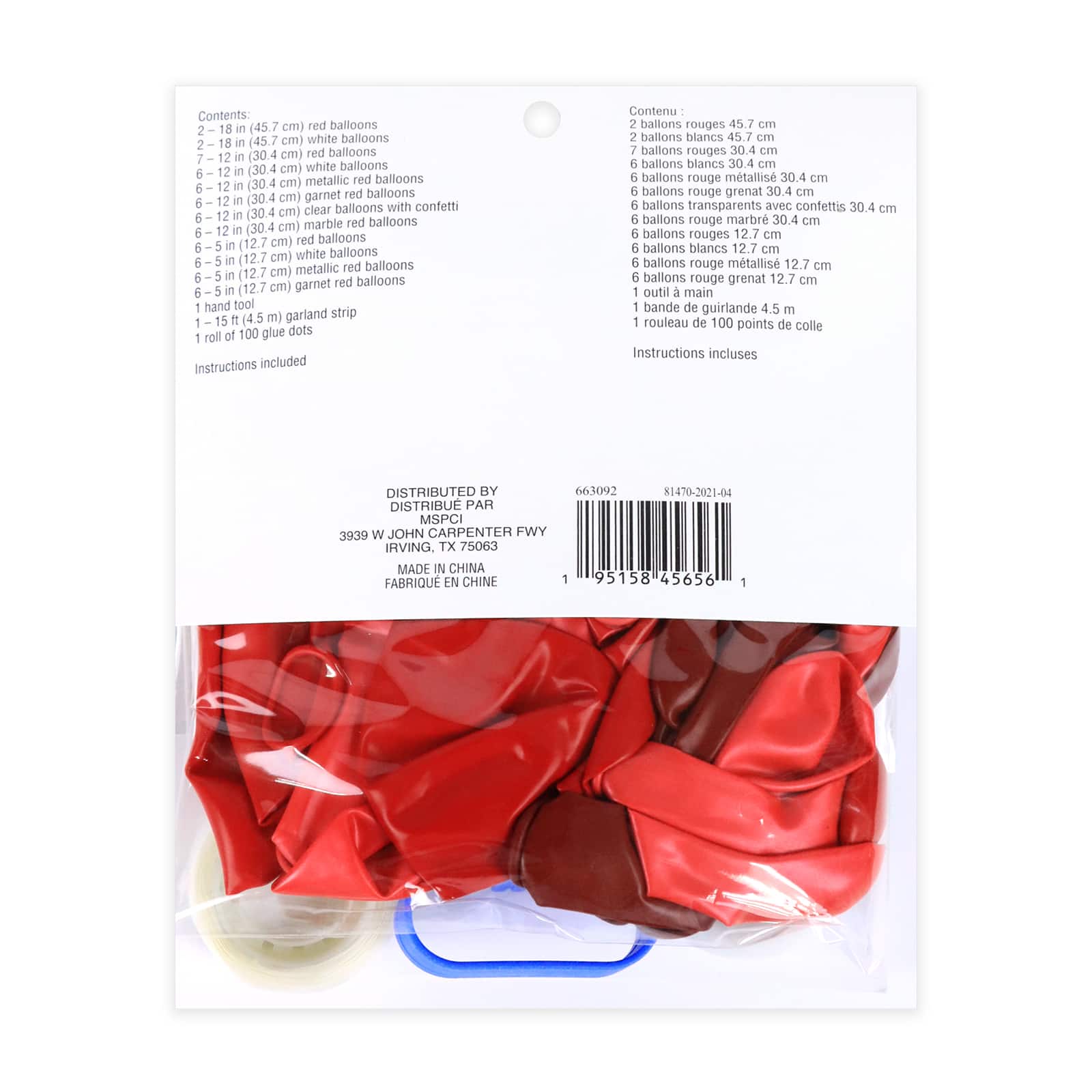 6 Pack: 10ft. Red Garland Balloon Kit by Celebrate It™