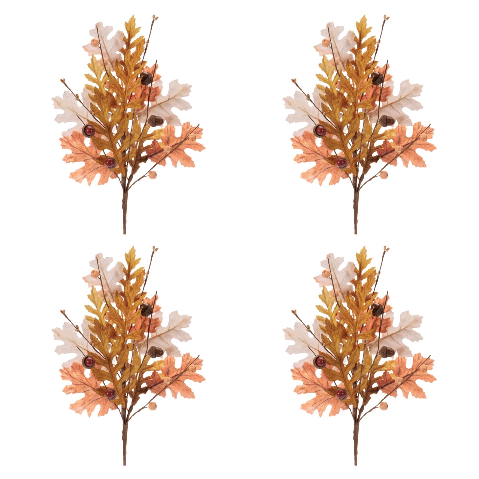 19.75" Harvest Oak Leaf Sprays, 4ct.