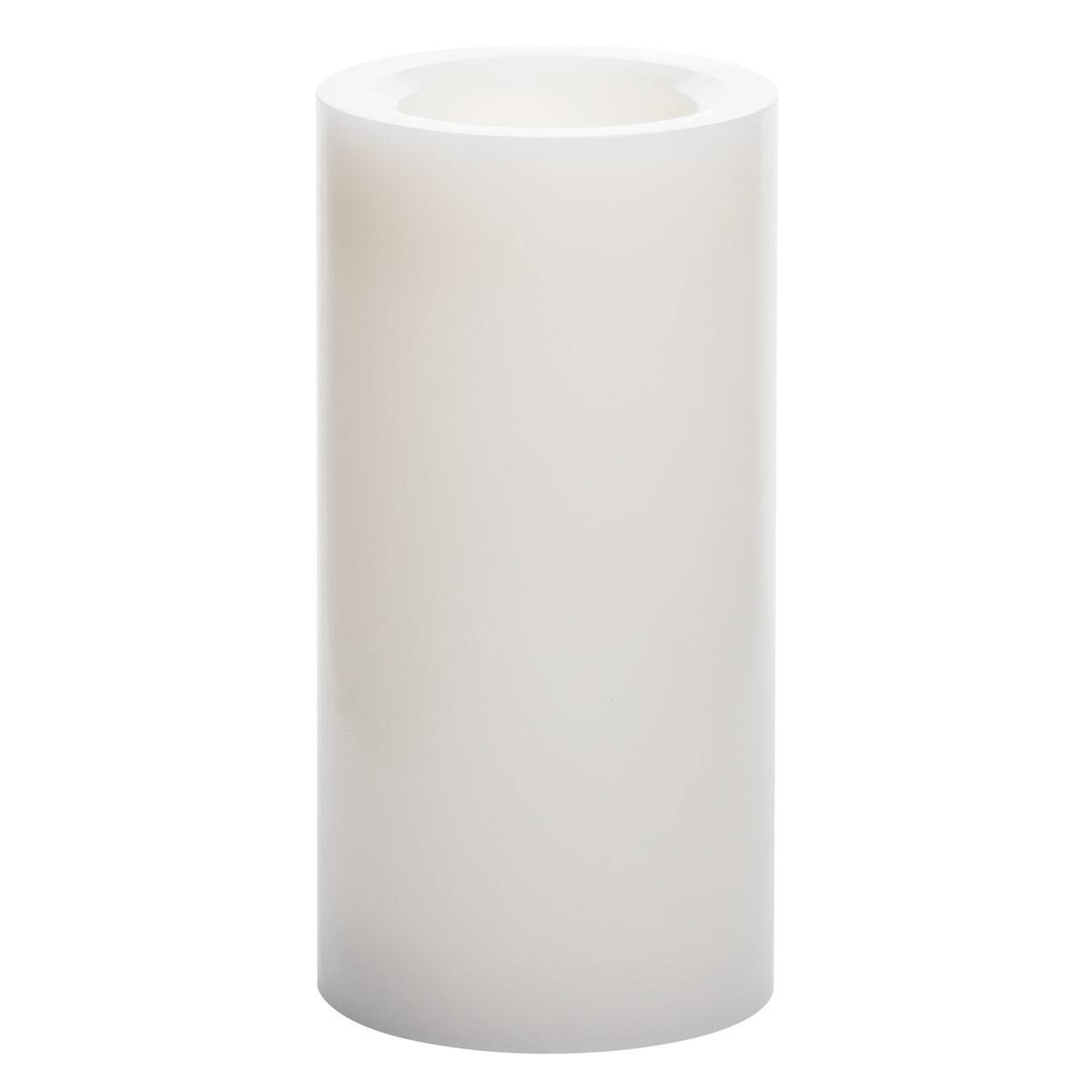 6 Pack: 4" x 8" White LED Pillar Candle with Timer by Ashland®