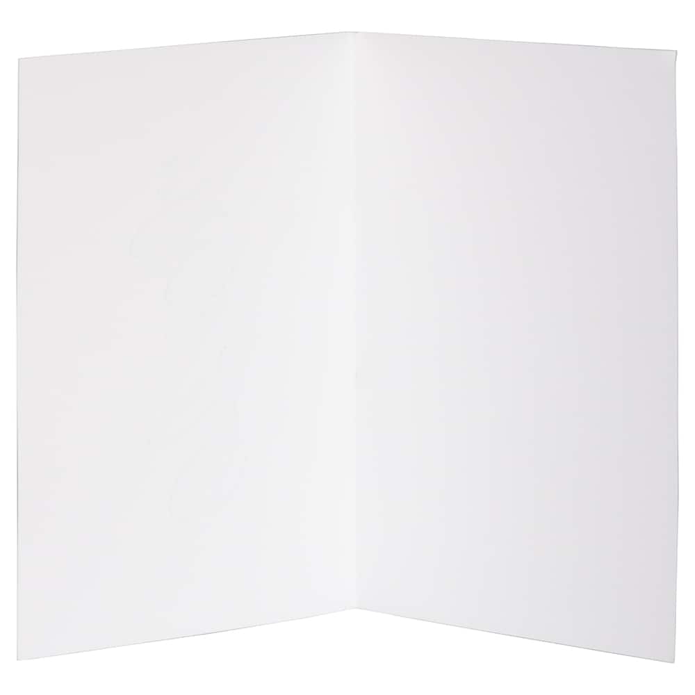 JAM Paper Thank You Card Set with Silver Script