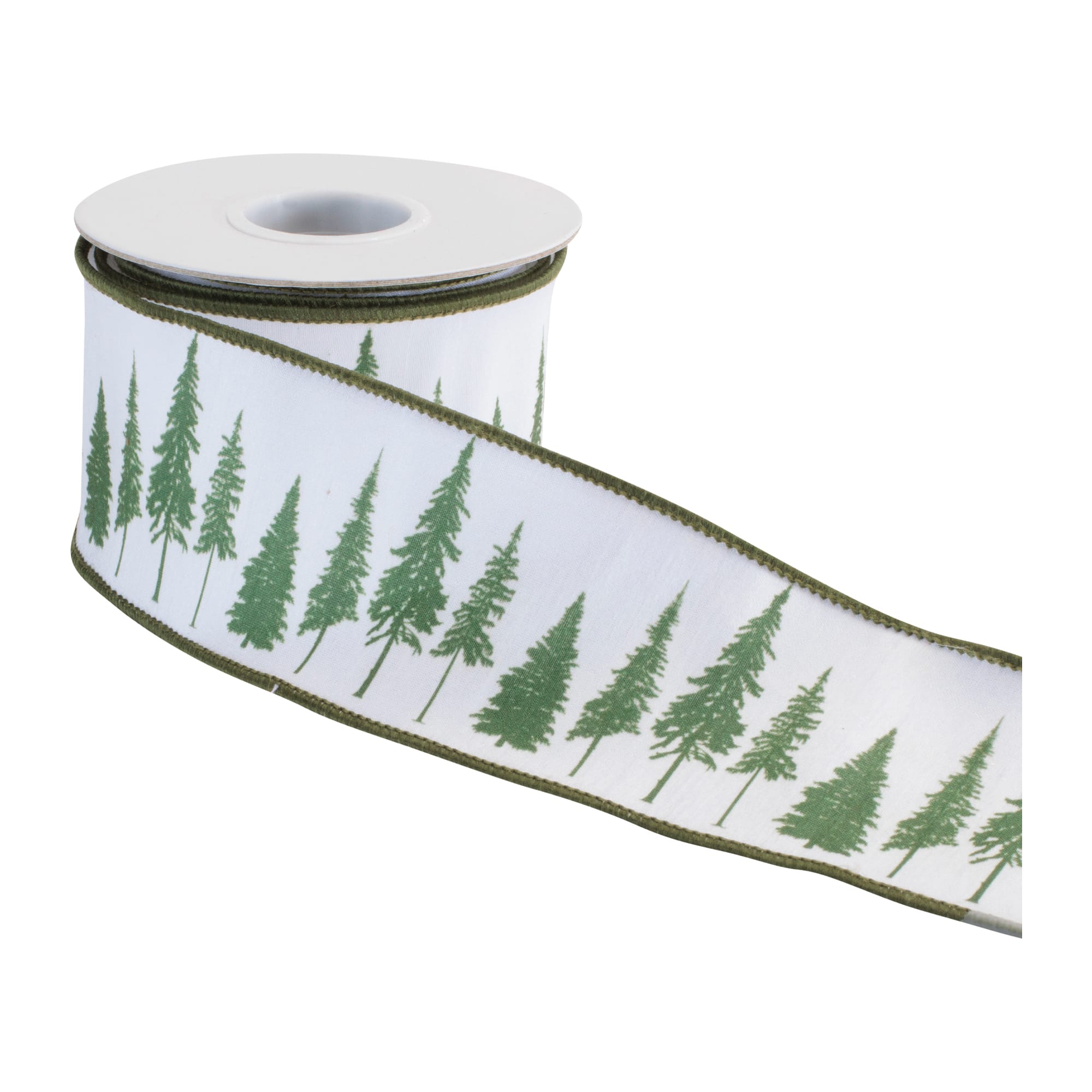 Melrose 3" x 5yd. Pine Tree Wired Ribbons, 2ct.