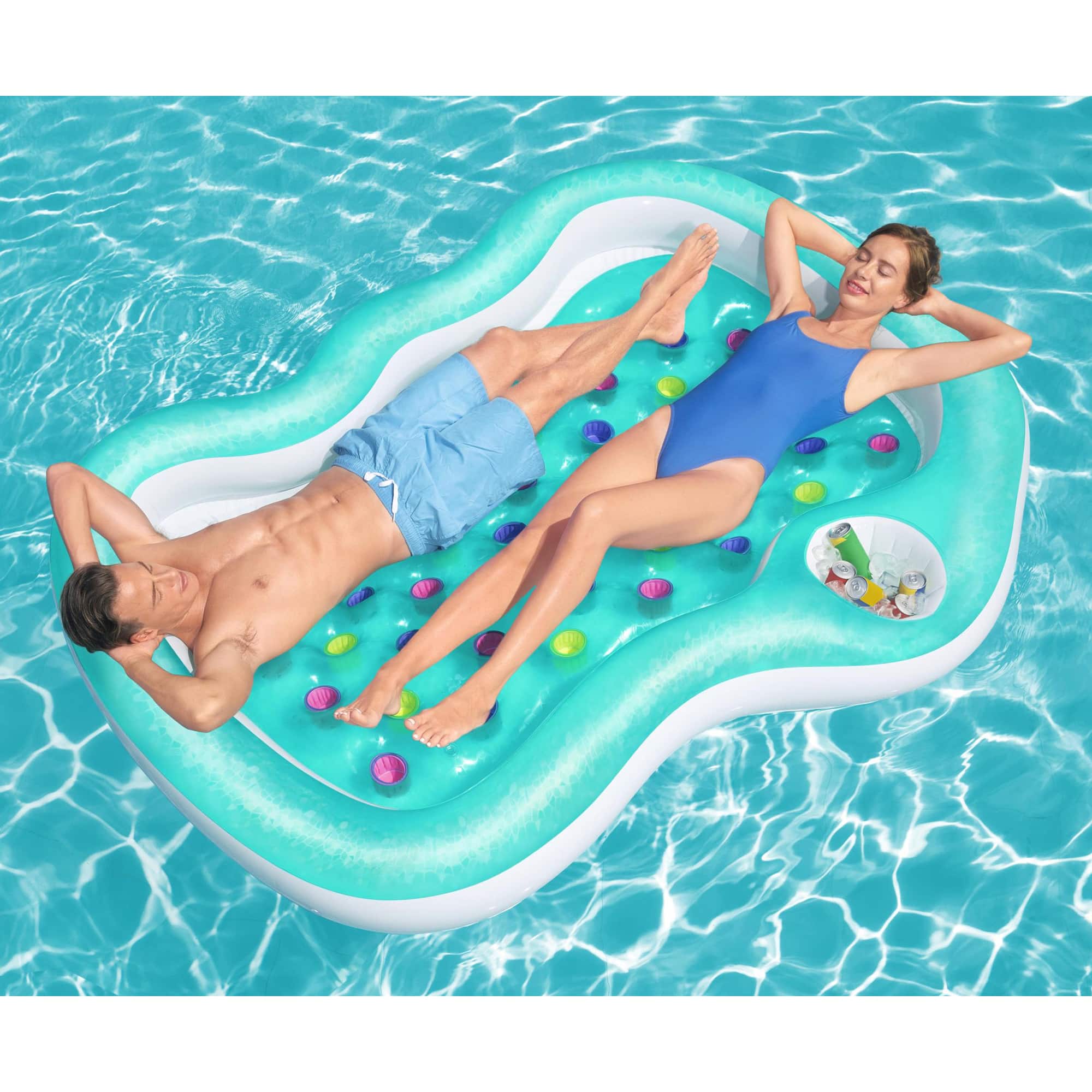 Bestway H2OGO! 7.5ft. Double Designer Pool Lounge