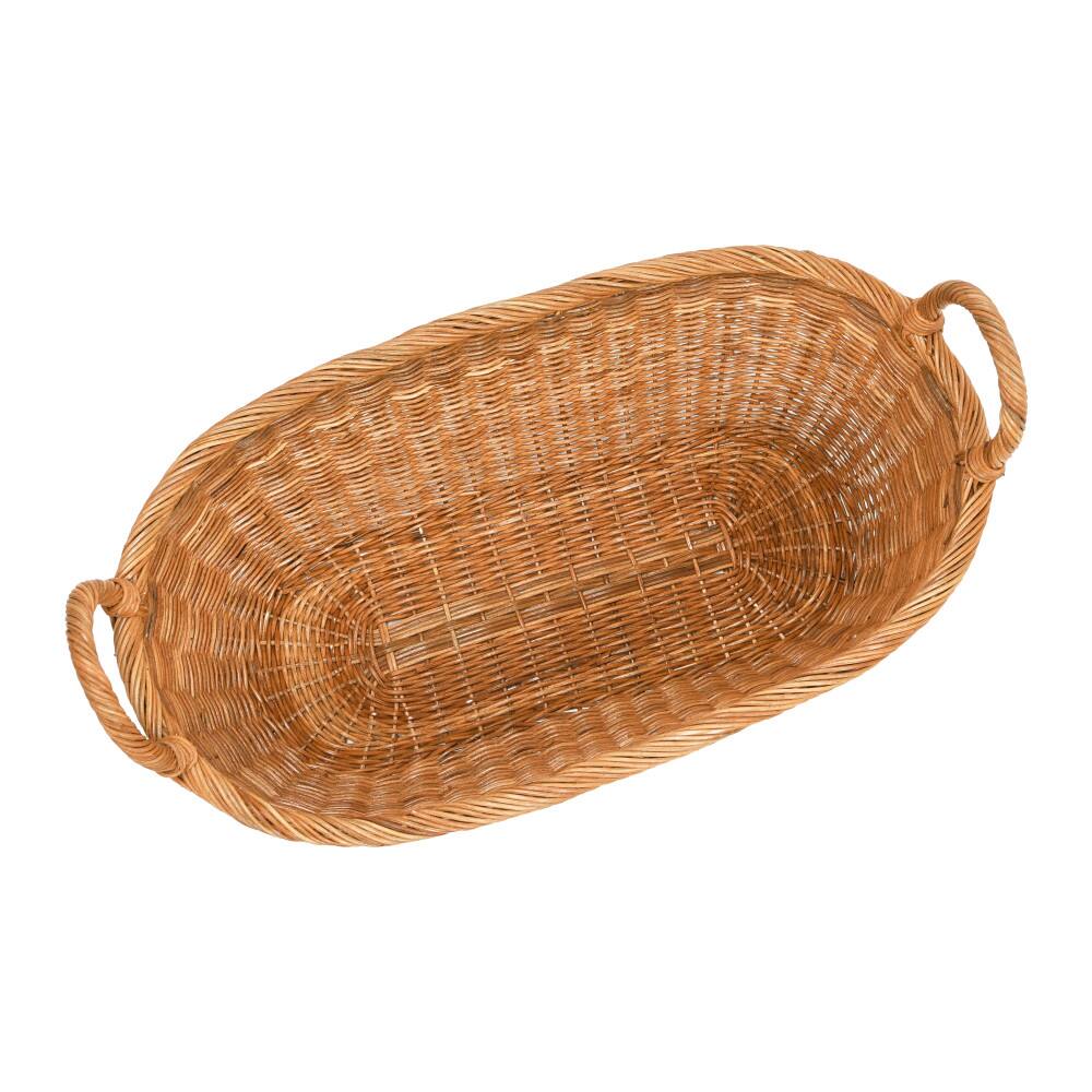 Hello Honey® Small Natural Handwoven Wicker Basket with Handles