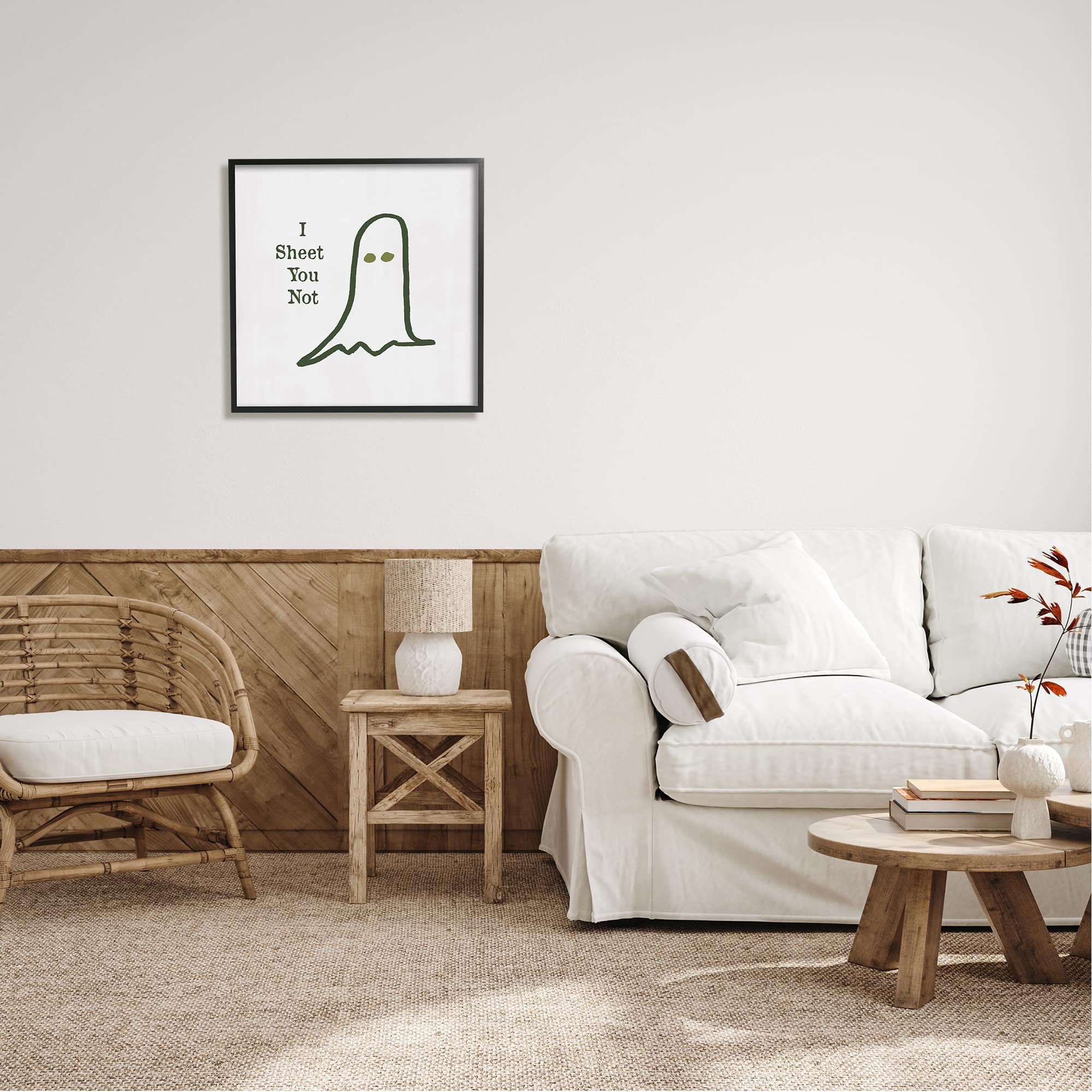Stupell Industries I Sheet You Not Ghost Framed Giclee Art