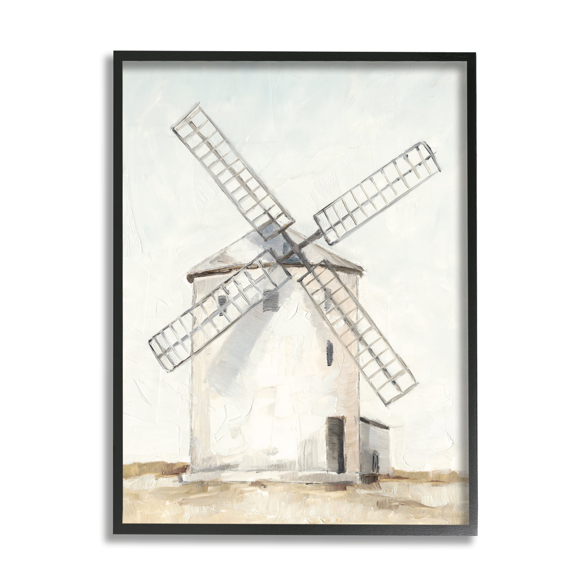 Stupell Industries Windmill Farm Landscape Wall Accent with Frame