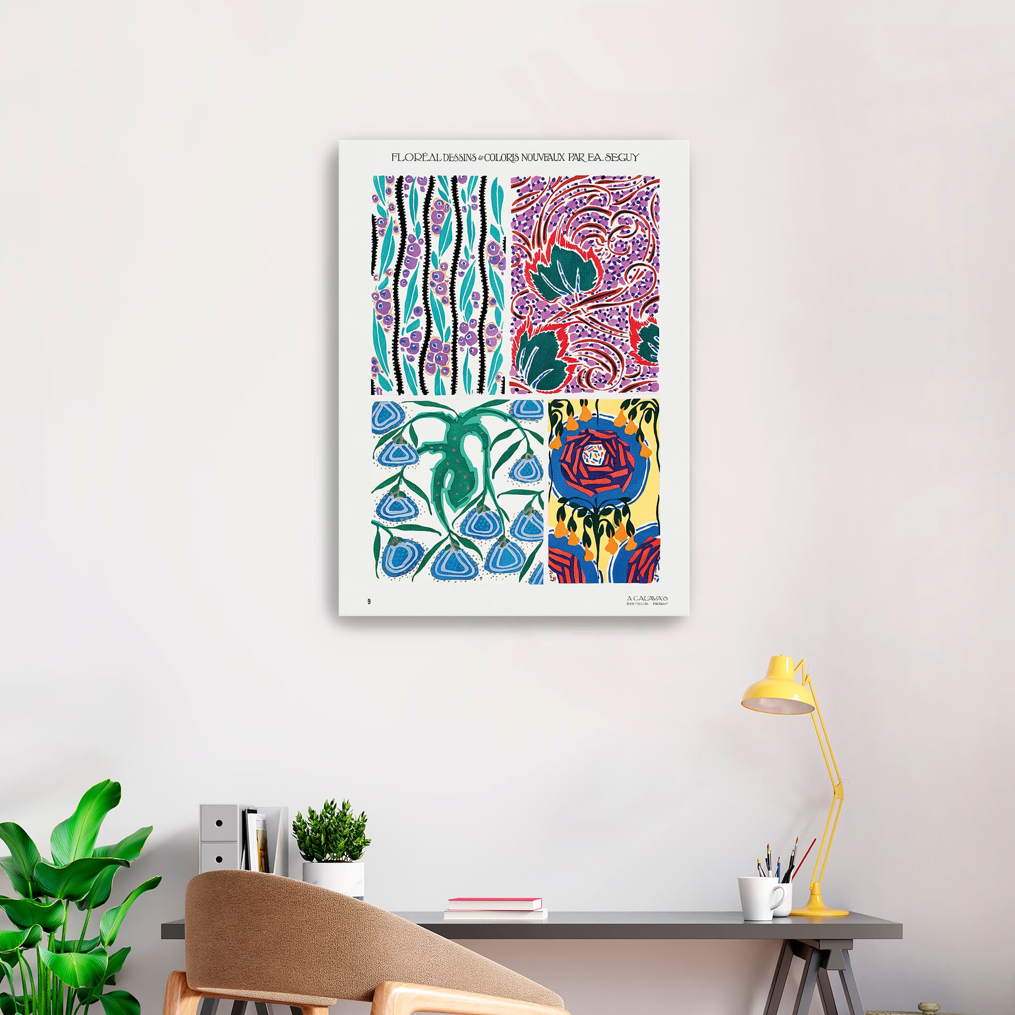 Lumaprints Vintage Art Nouveau Canvas Giclée Art