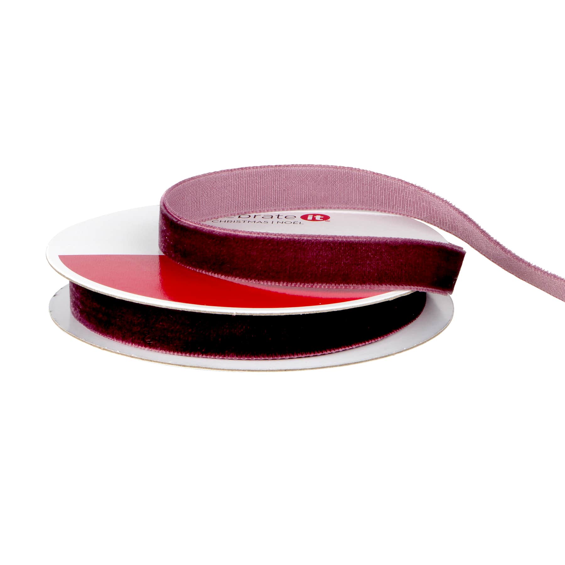 3/8&#x22; x 12ft. Velvet Ribbon by Celebrate It&#xAE; Christmas
