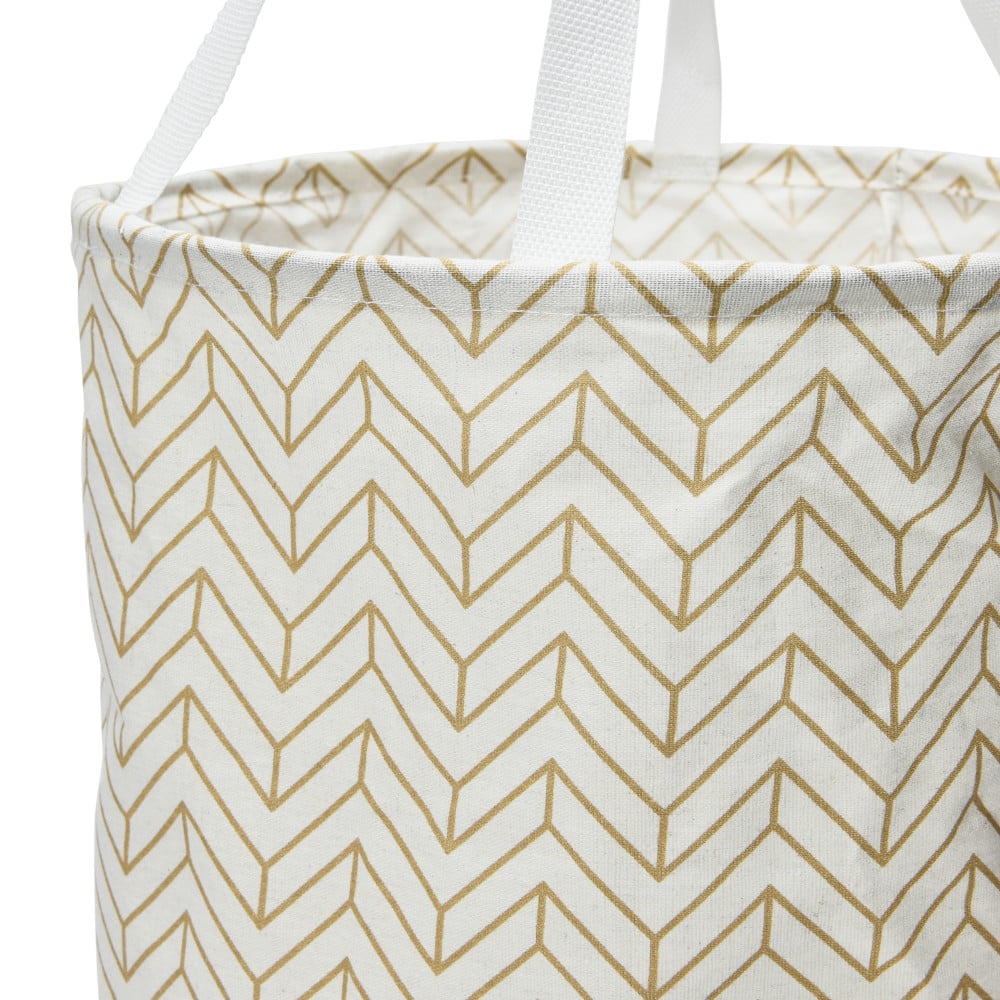 Household Essentials Krush Round Laundry Bag with Handles (Brown)