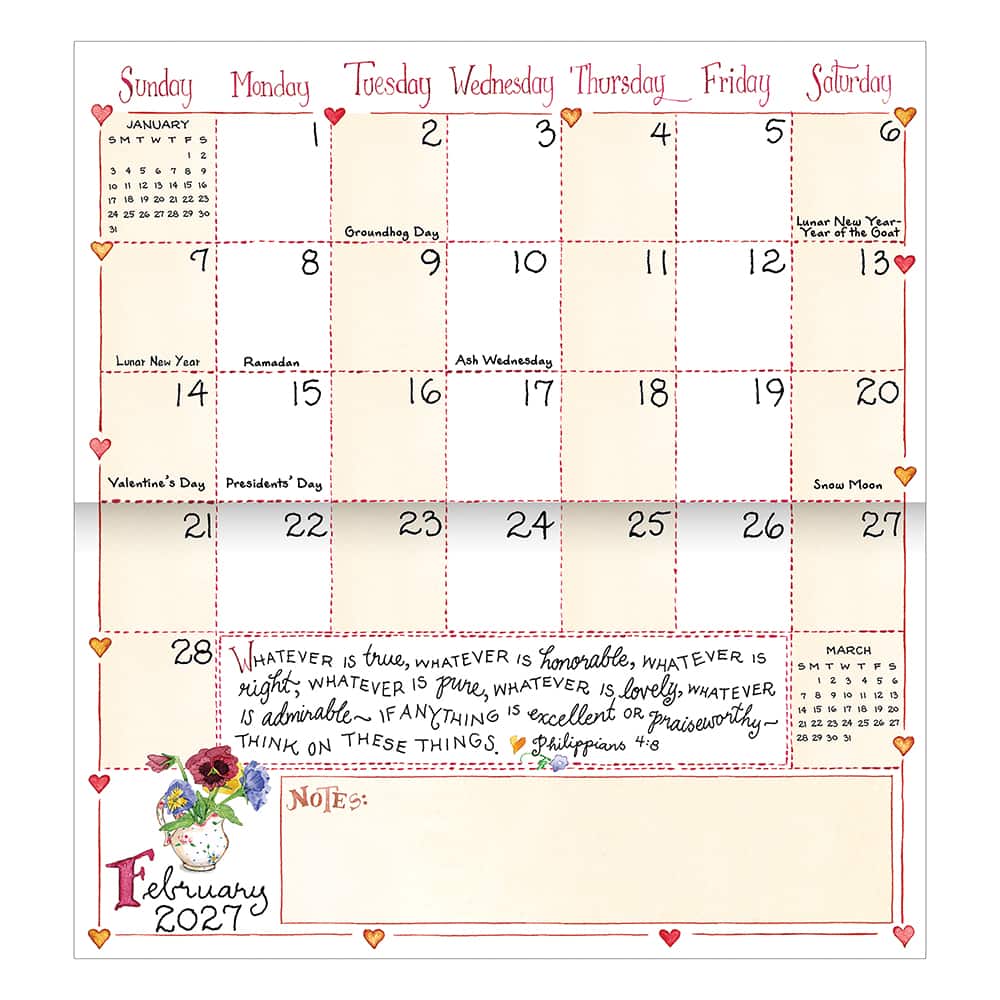 2027-2028 Susan Branch Small Monthly Pocket Planner