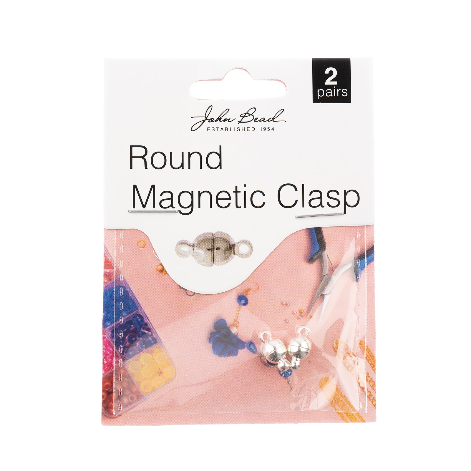 John Bead Must Have Findings 6mm Round Magnetic Clasps