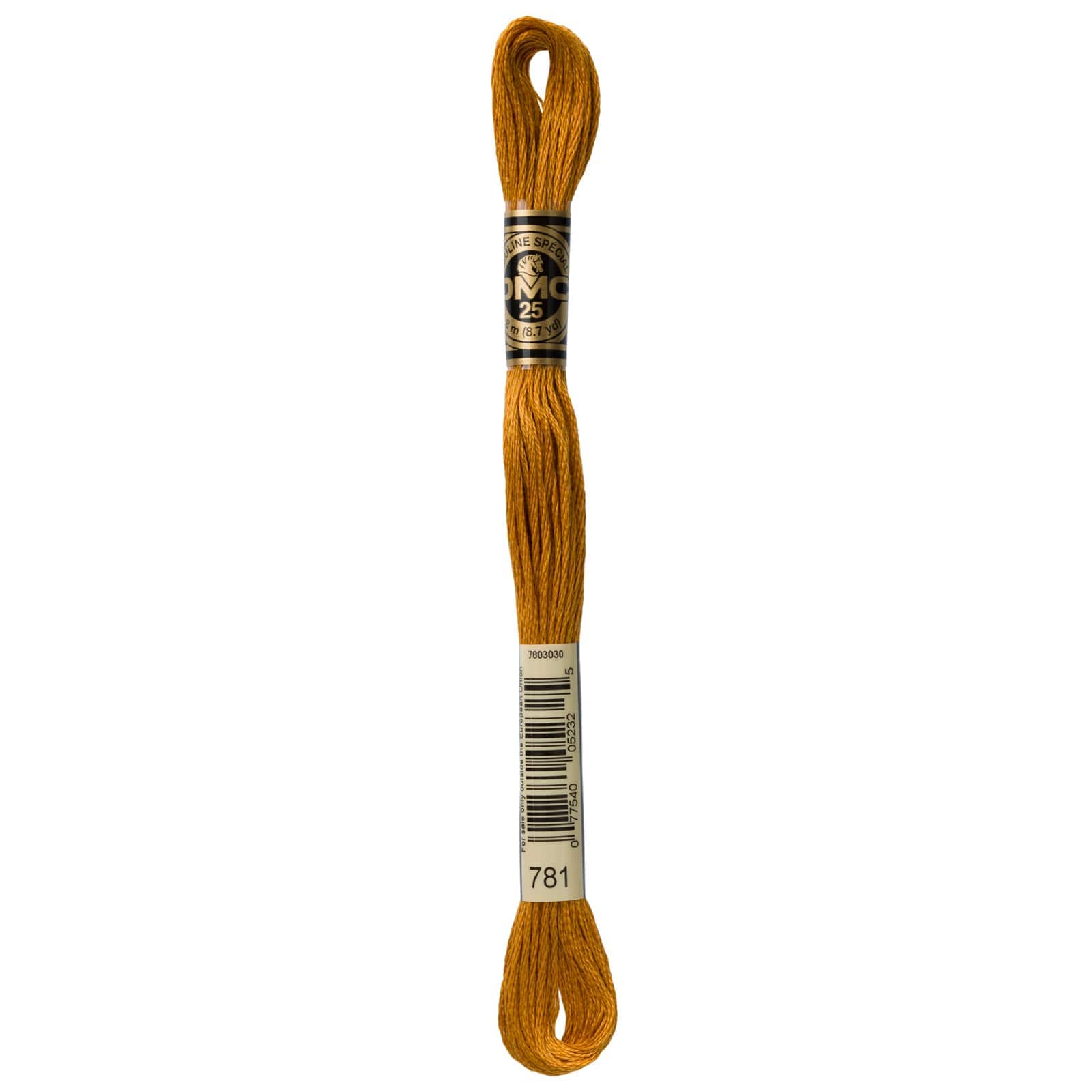 DMC® 6 Strand Embroidery Floss, Orange, Color: 781 VY DK Topaz