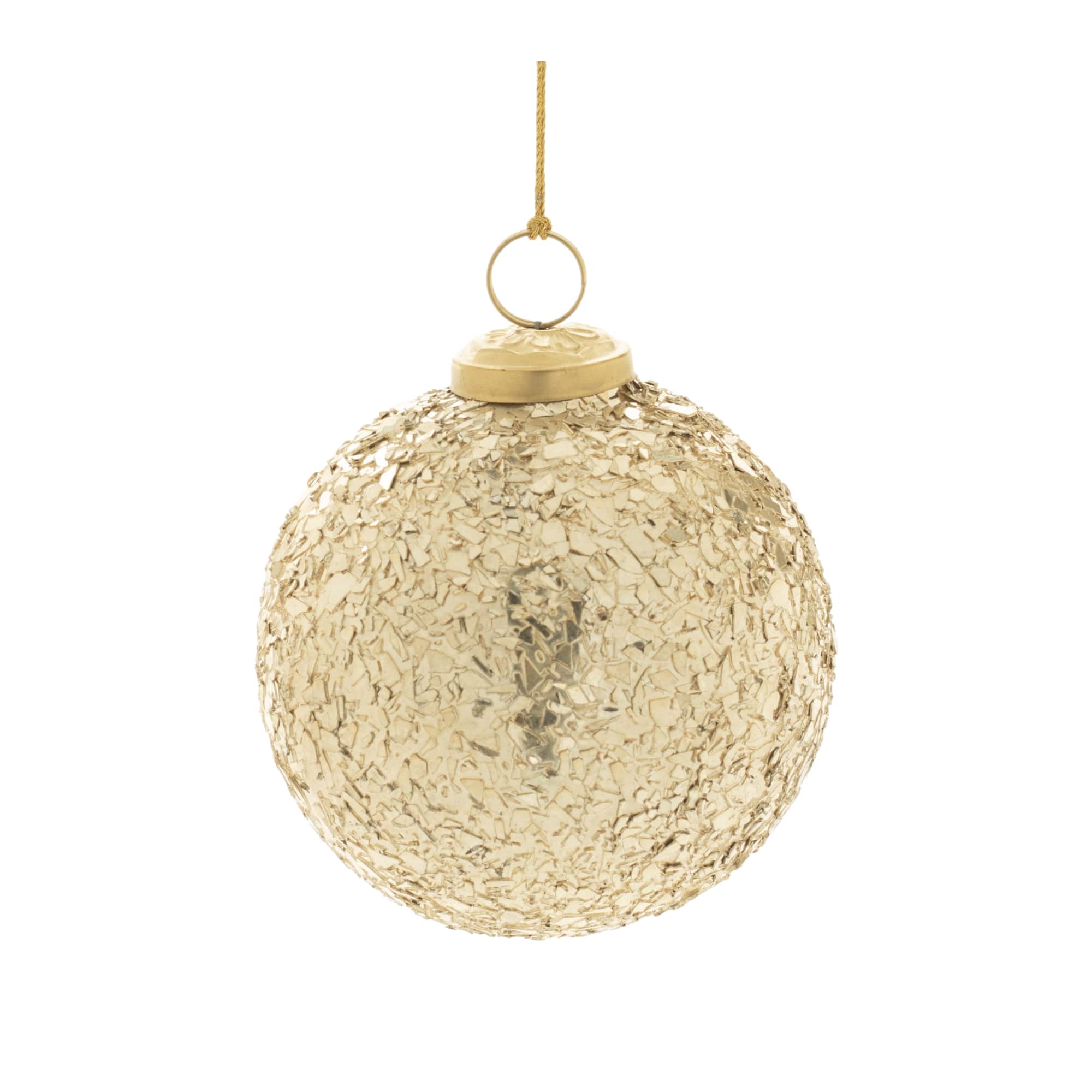 4.25" Mosaic Glass Ball Ornaments, 4ct.