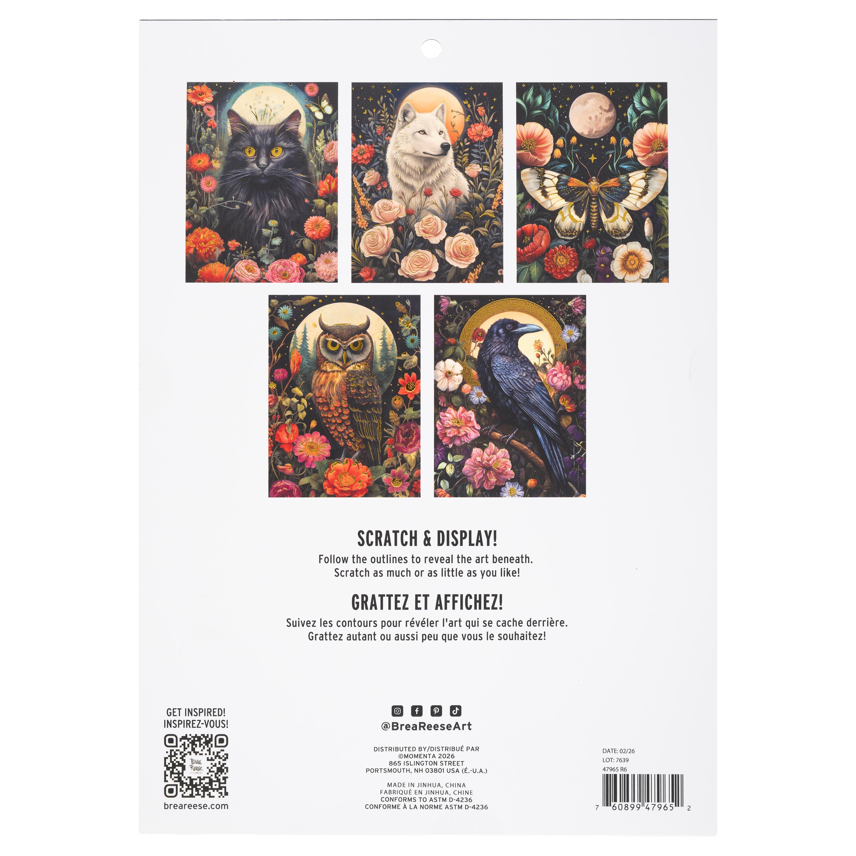 Brea Reese® 9" x 12" Forest Friends Scratch Art Paper Pad