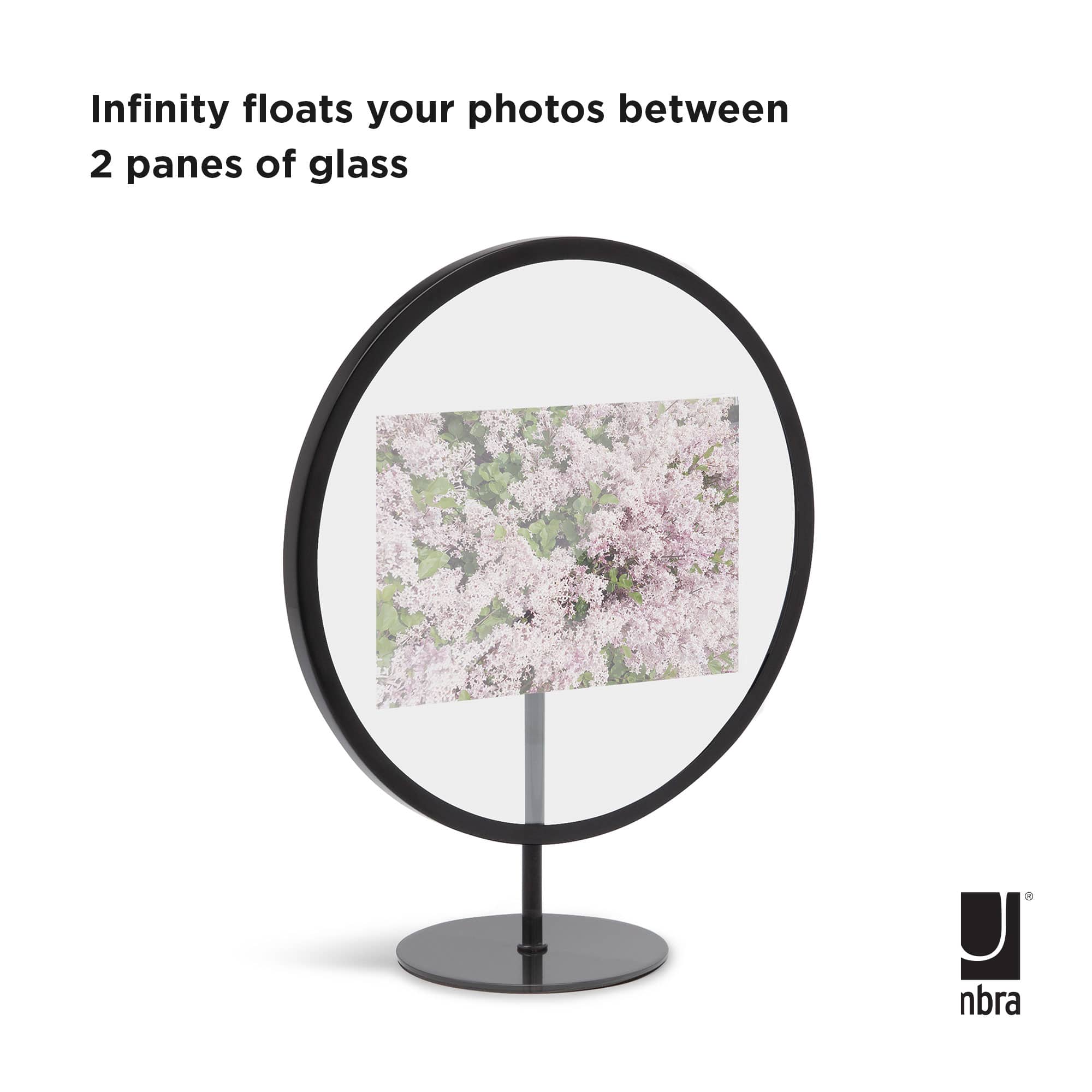 Umbra Black Infinity Round 4" X 6" Picture Frame