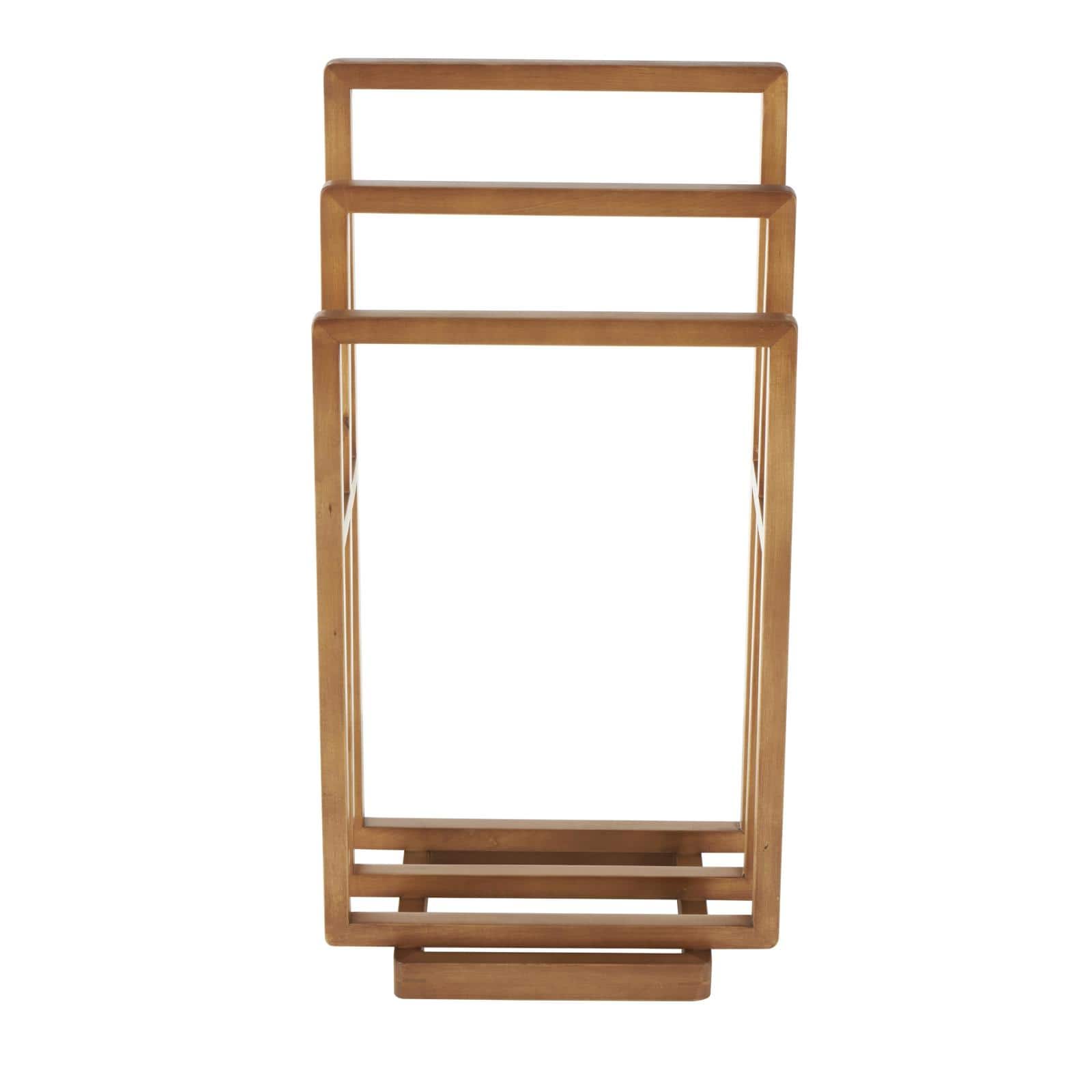33" Brown Sleek Modern Quilt Rack