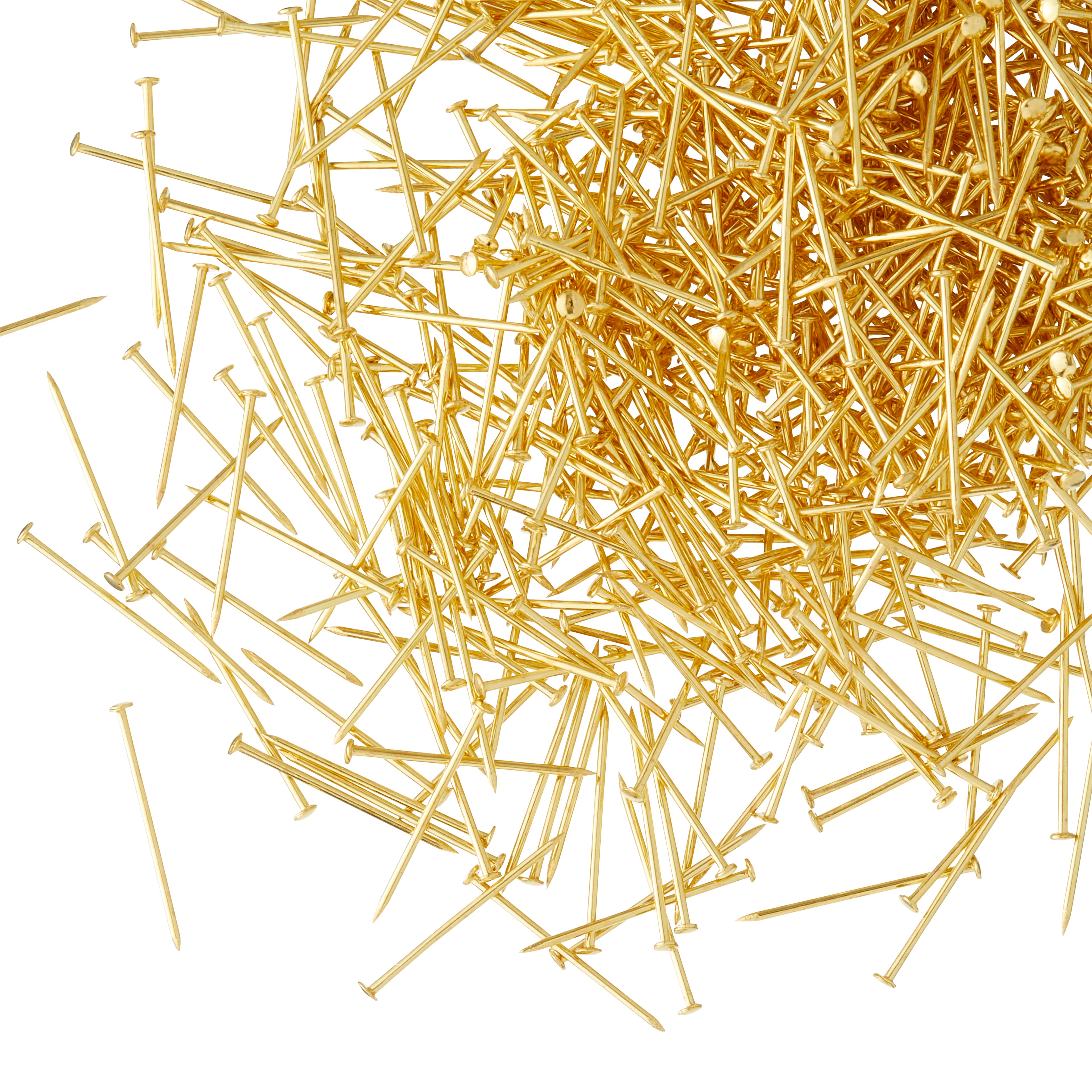 12 Packs: 800 ct. (9,600 total) 1/2" Brass Applique/Sequin Pins by Loops & Threads®
