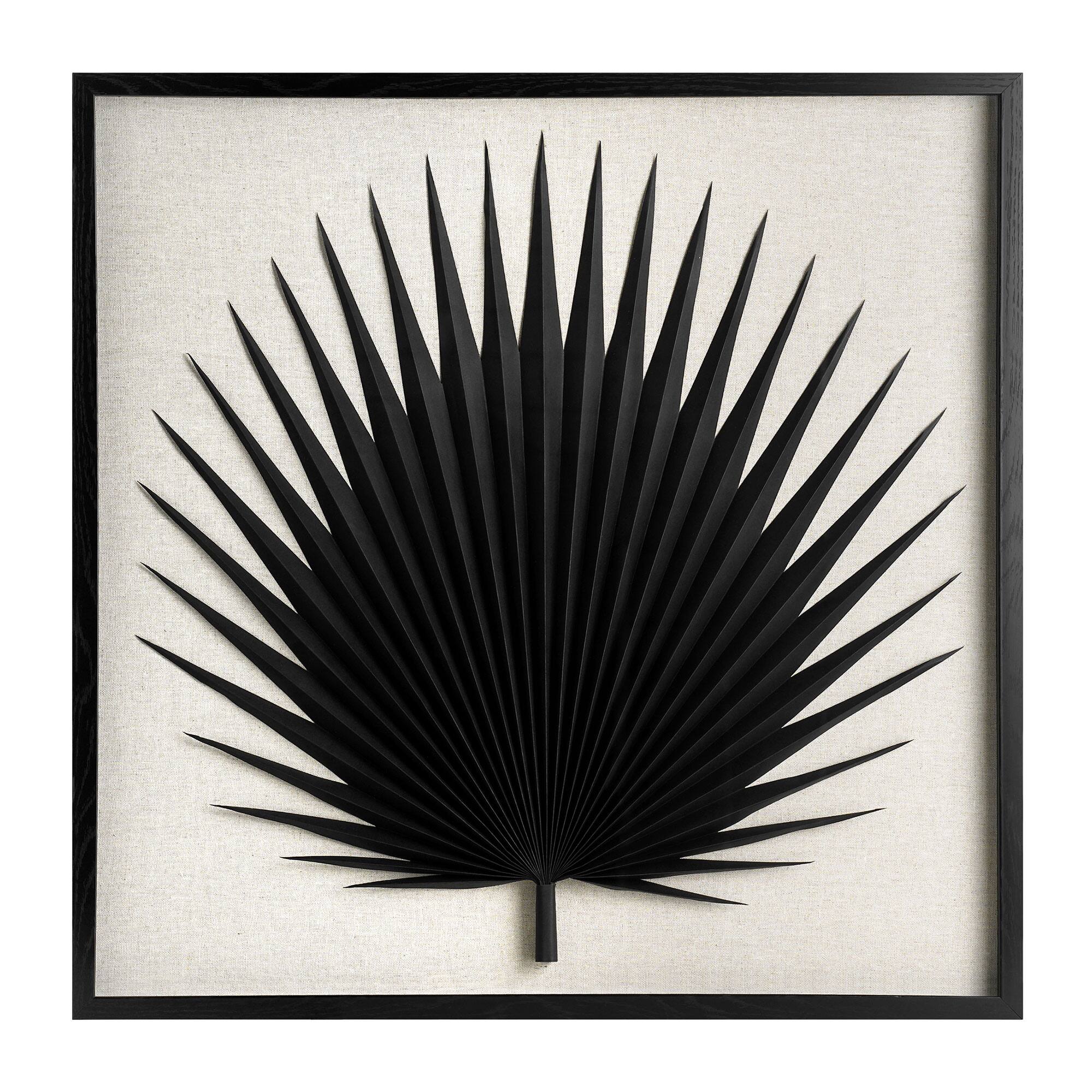 American Art Decor A Faraway Oasis Paper & Linen Wall Art - 24" x 24"