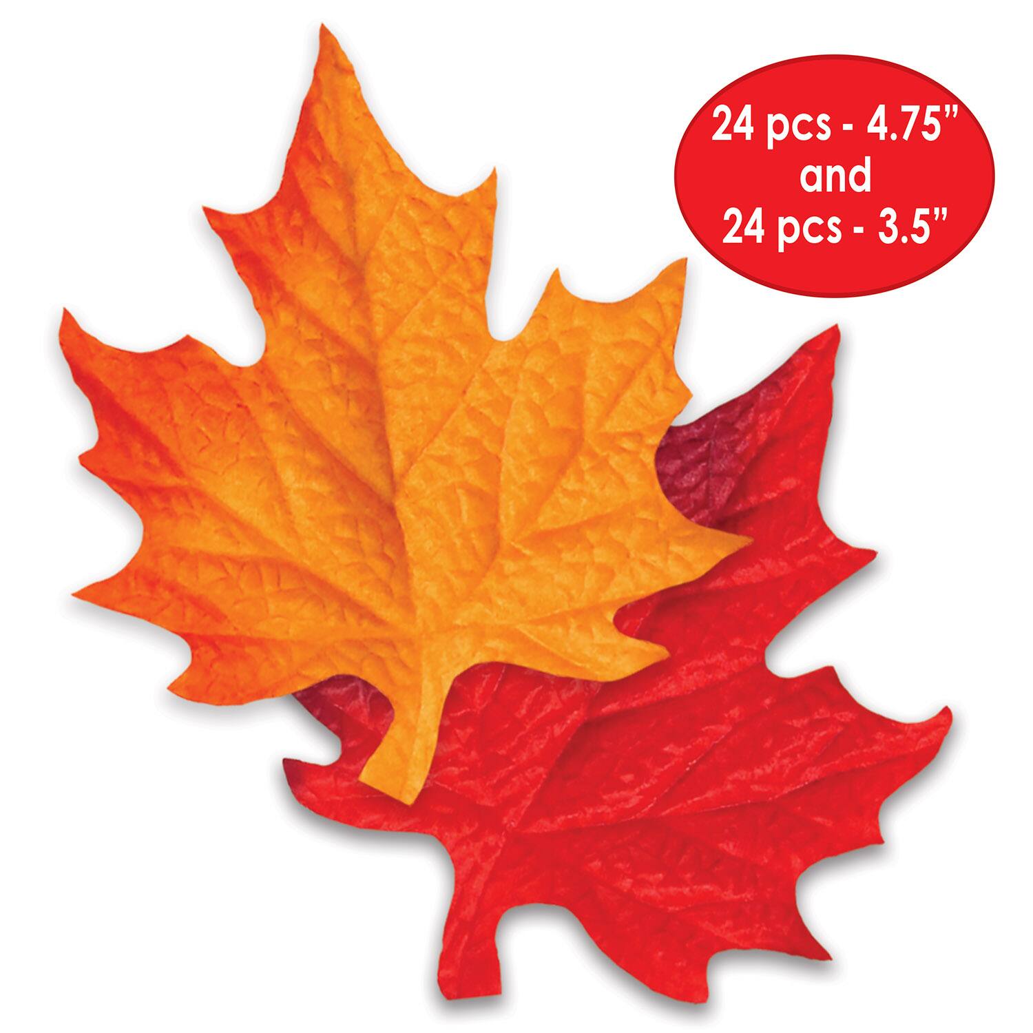 Beistle Deluxe Fabric Autumn Leaves, 48ct.