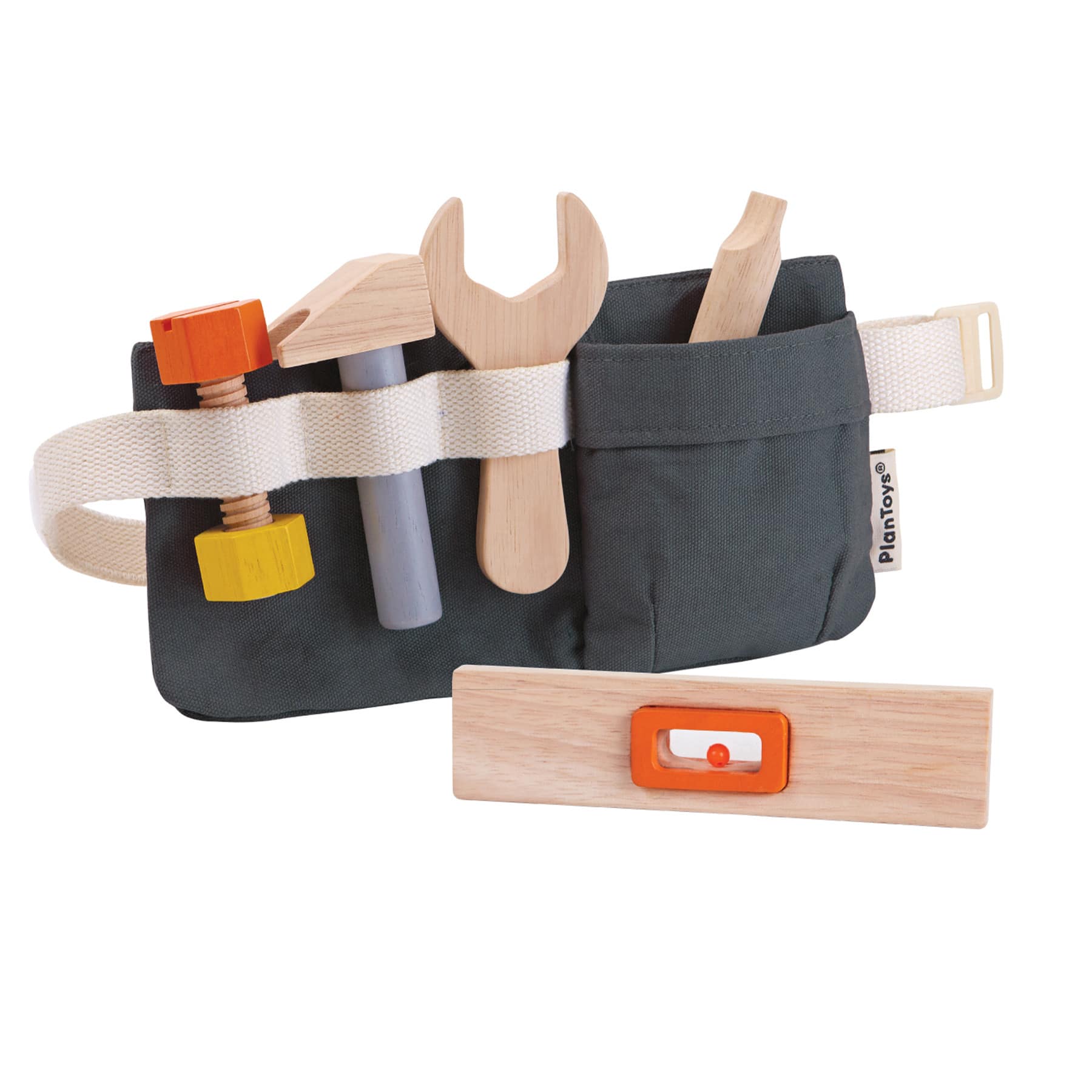 PlanToys Pretend Play Tool Belt & Wooden Tool Set