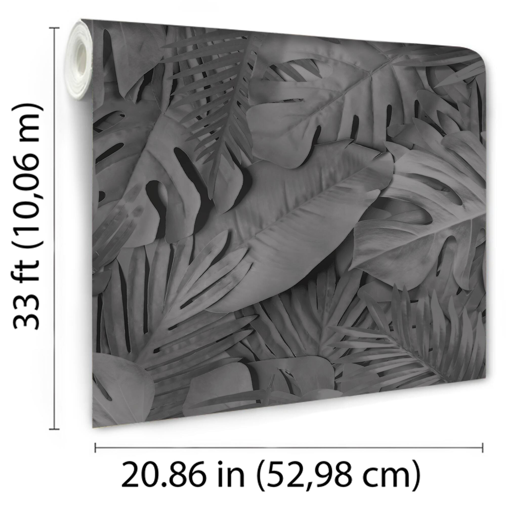 Designs Direct Large Photoreal Tropical Leaves Wallpaper
