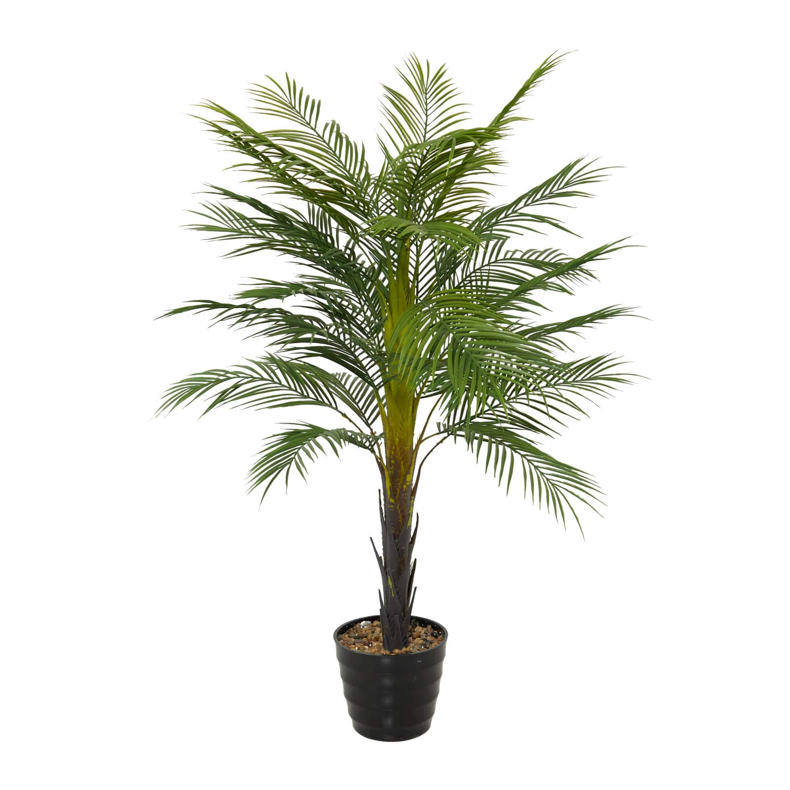 43" Green PVC Contemporary Potted Artificial Tree