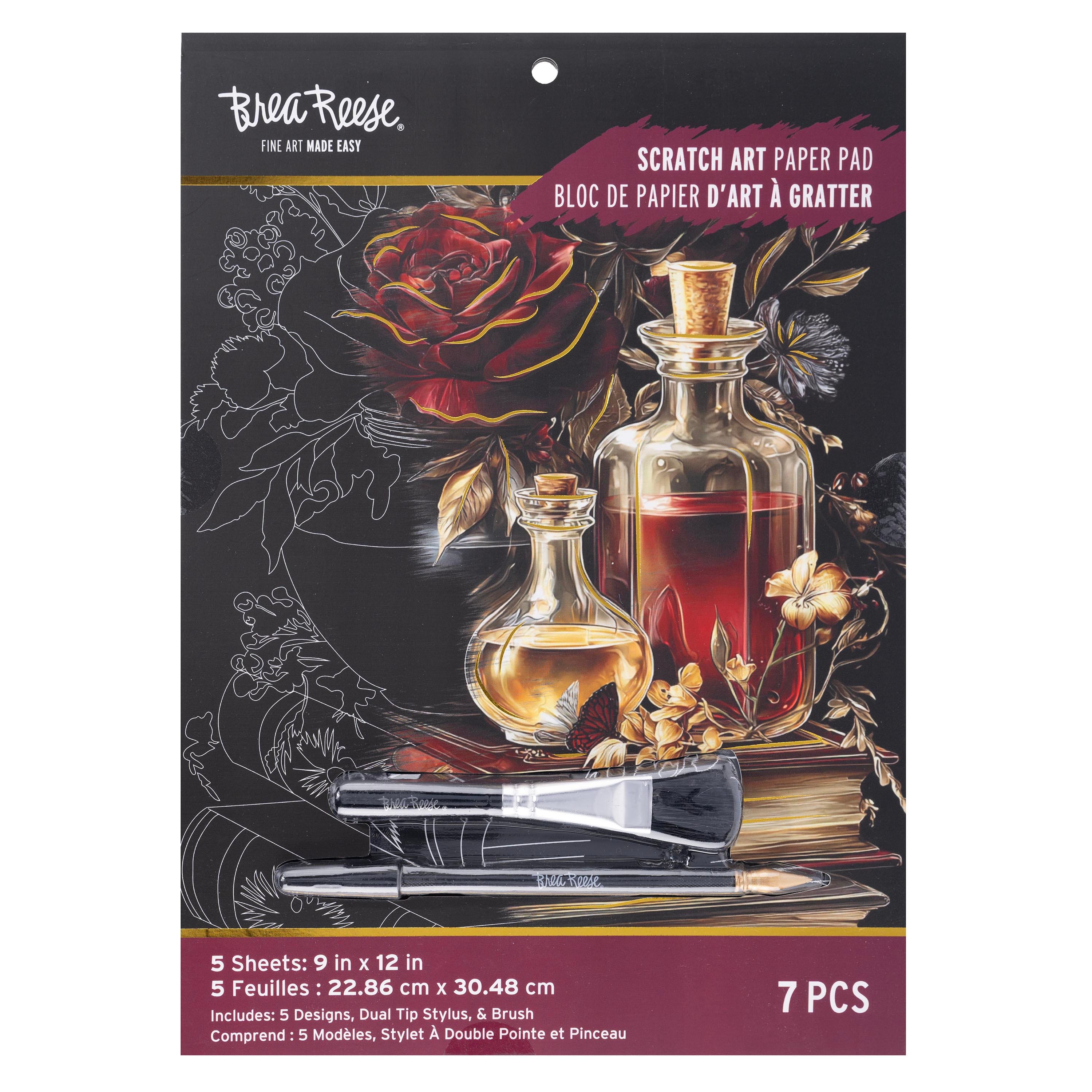 Brea Reese® 9" x 12" Pretty Potions Scratch Art Paper Pad