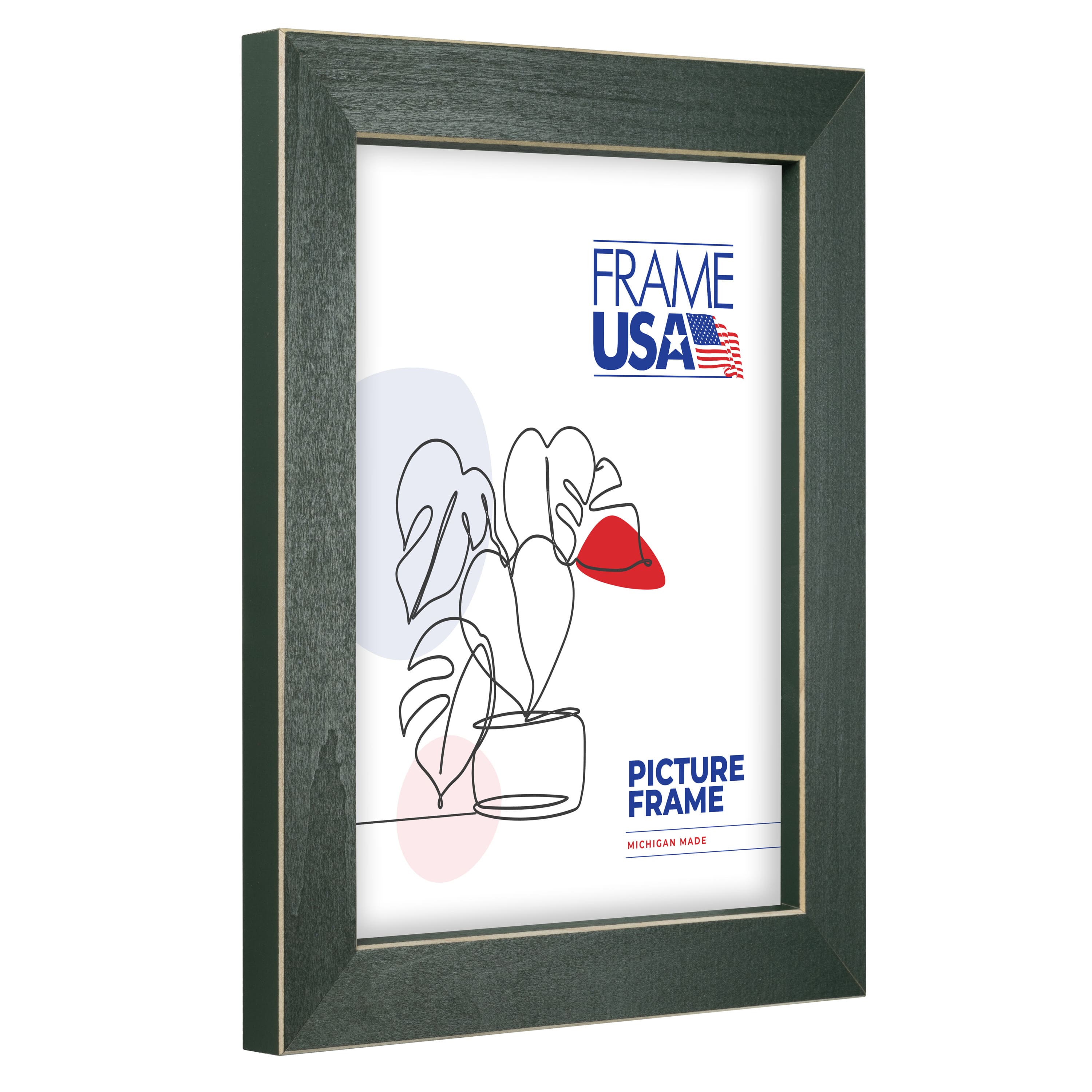 Frame USA Clean Cut Green Single Image Picture Frame