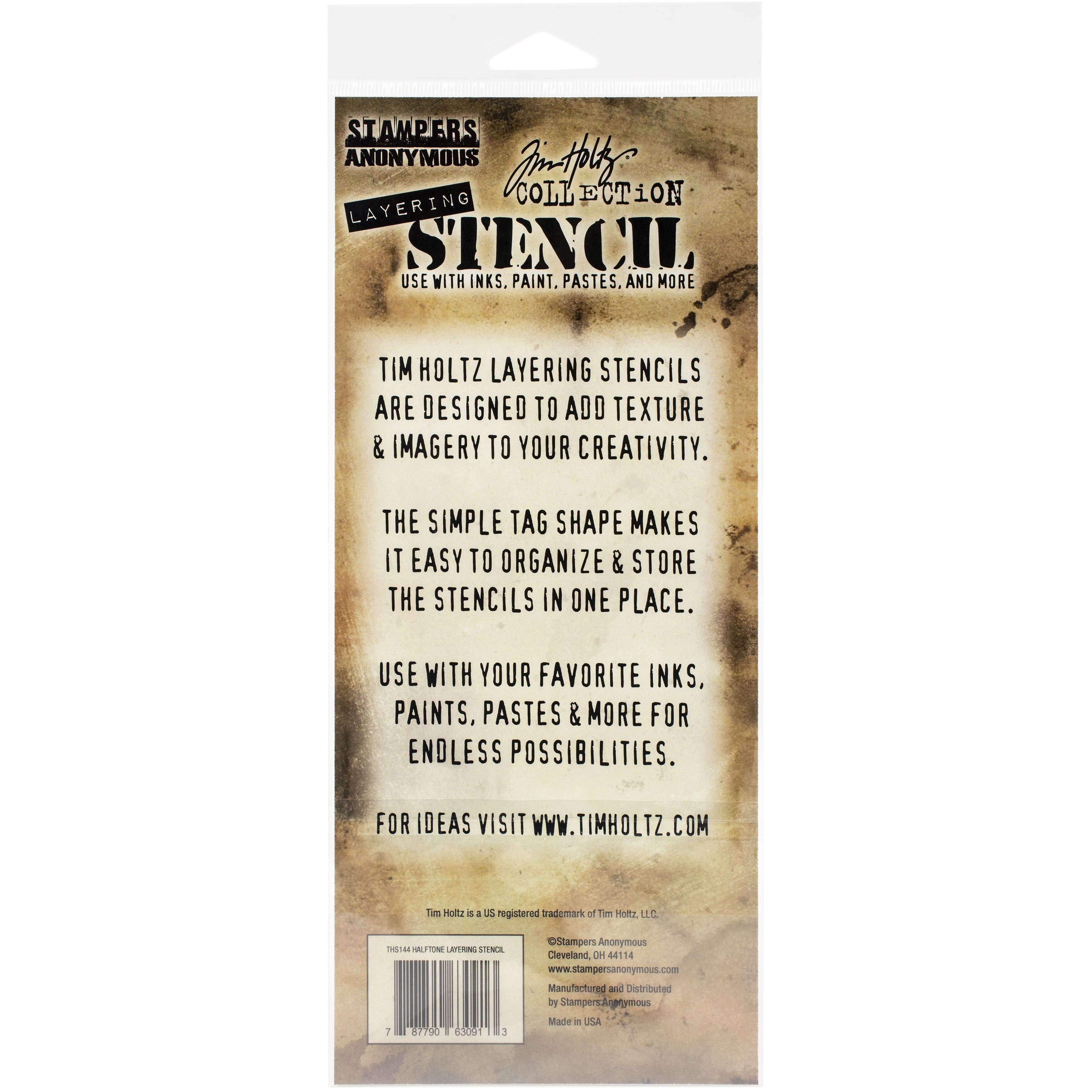 Stampers Anonymous Tim Holtz® Halftone Layered Stencil
