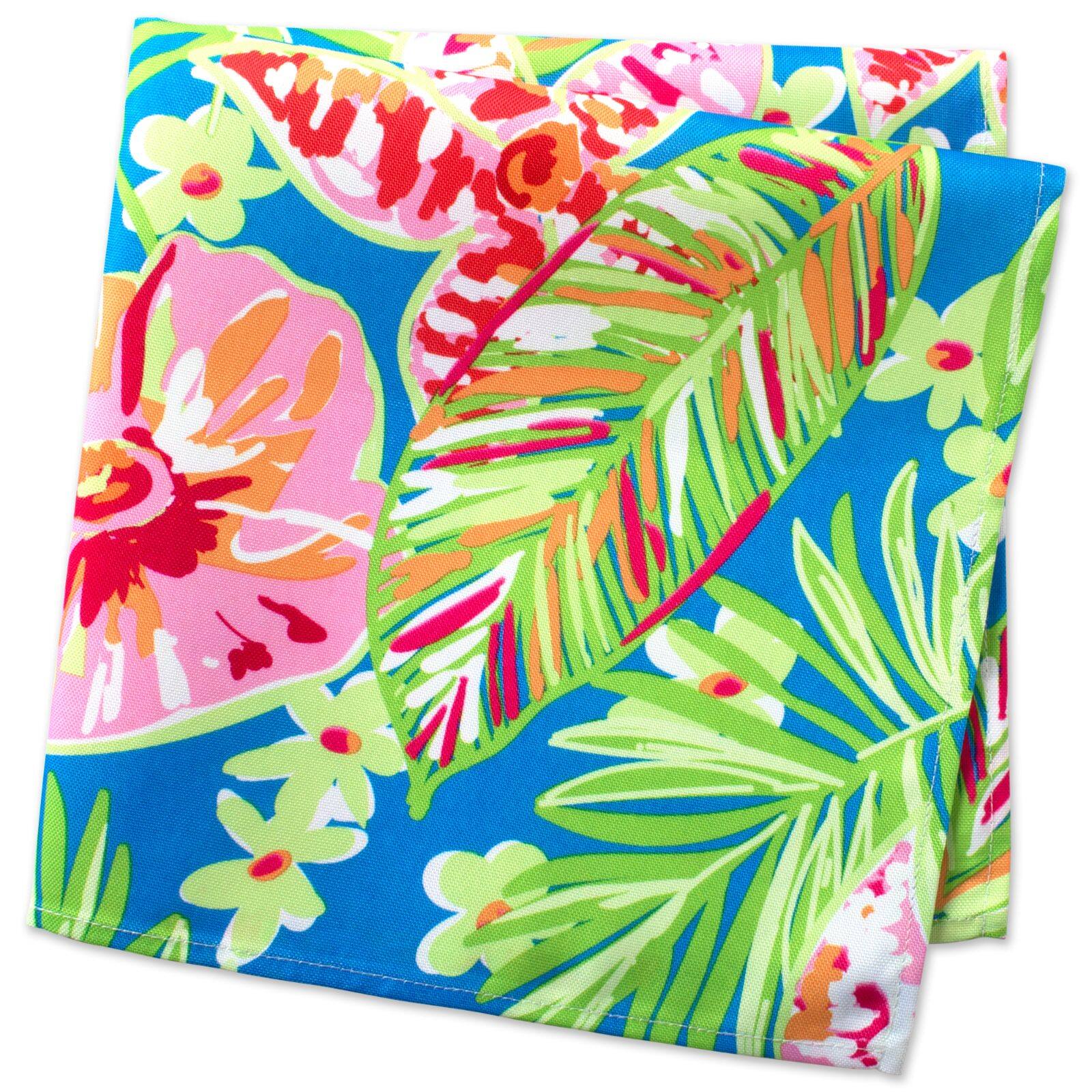 DII® Summer Floral Print Outdoor Napkin, 6ct.